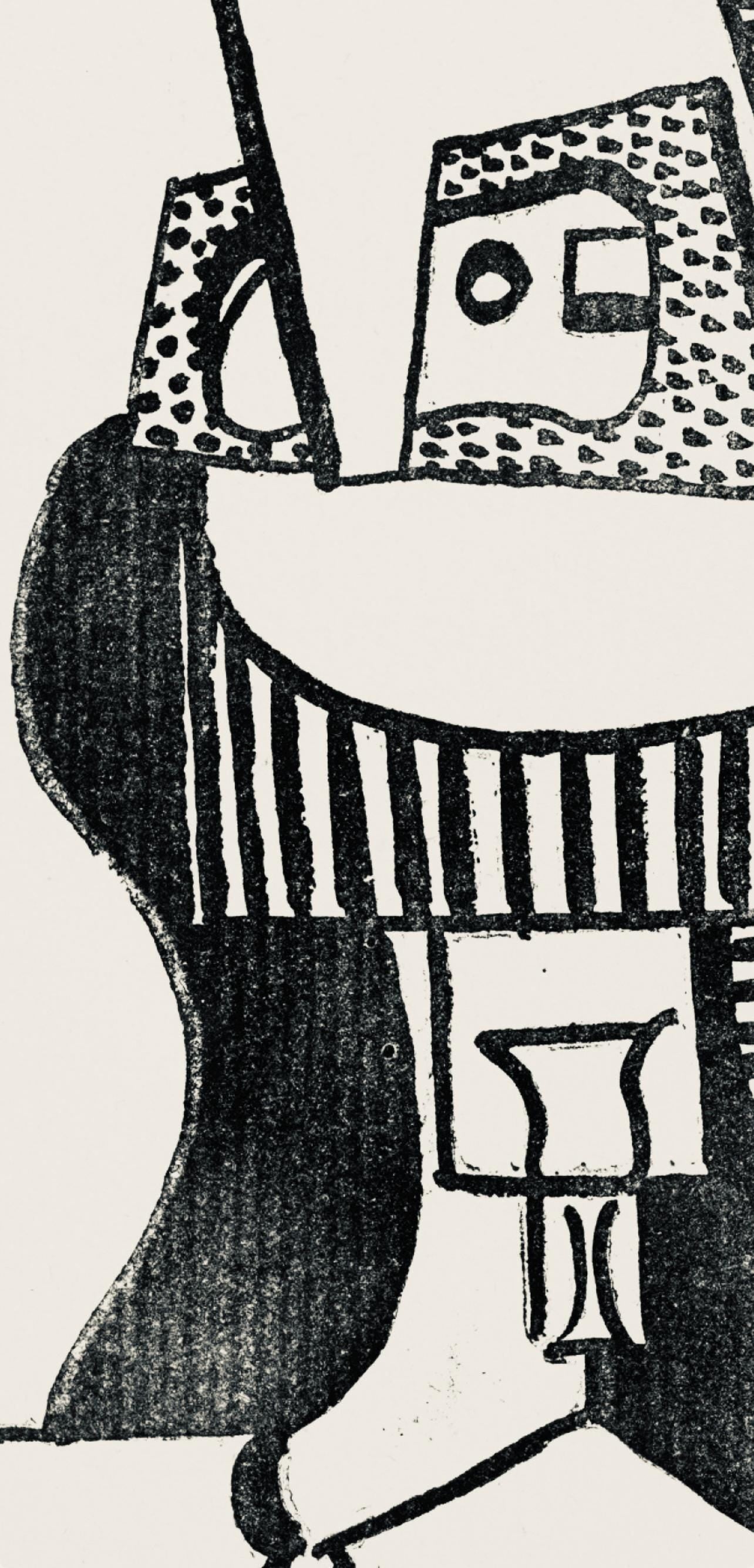 Pablo Picasso, Composition (Horodisch: No. D5; Orozco No. 17), Feu de Joie, Limited Edition Woodcut