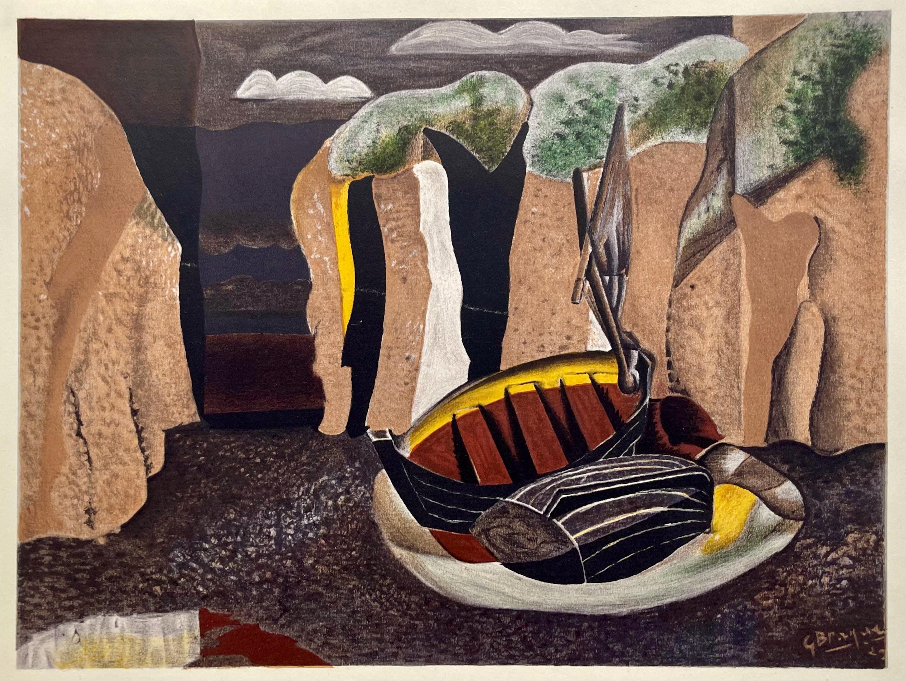 Georges Braque, Les falaises, Varengeville, Limited Edition Lithograph