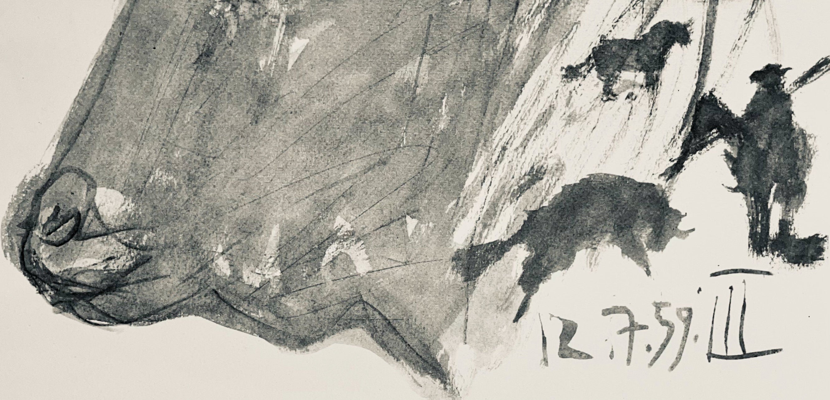 Pablo Picasso, Composition (Bloch 1276; Czwiklitzer 23), Toros y Toreros, Limited Edition Lithograph