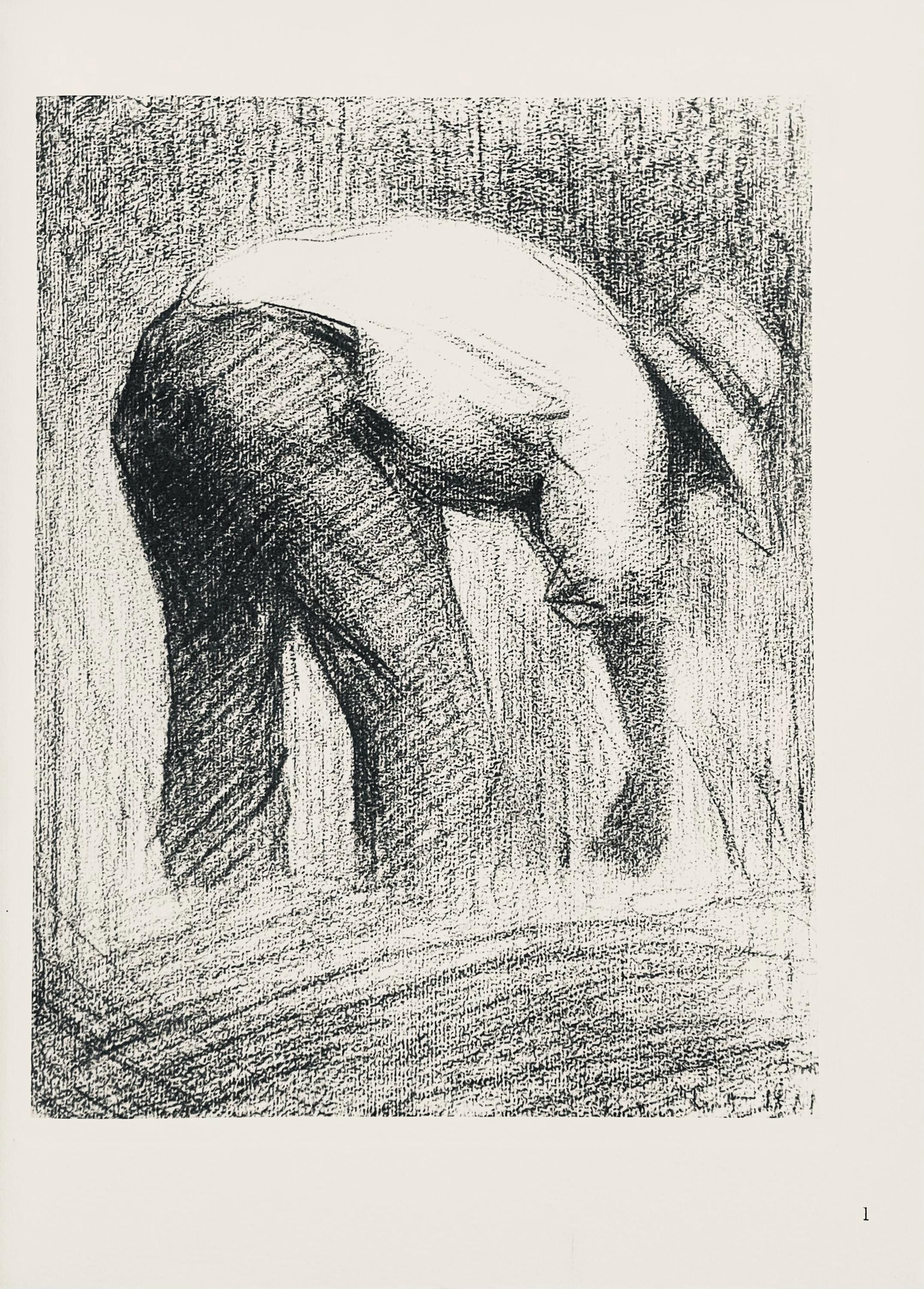 Georges Seurat, Le moissonneur, Seurat, Limited Edition Lithograph
