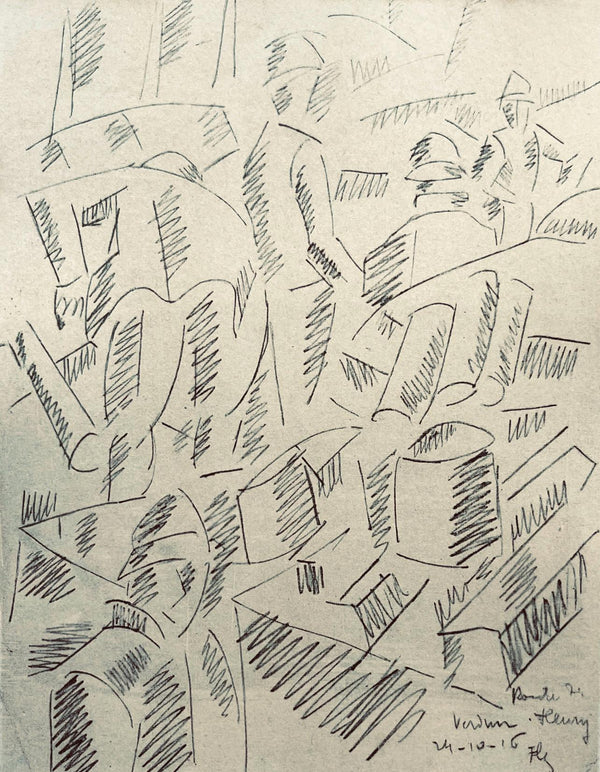 Fernand Léger, Sur La Route De Fleury: Sapeurs Au Travail, Fernand Léger, Dessins de Guerre, Limited Edition Lithograph