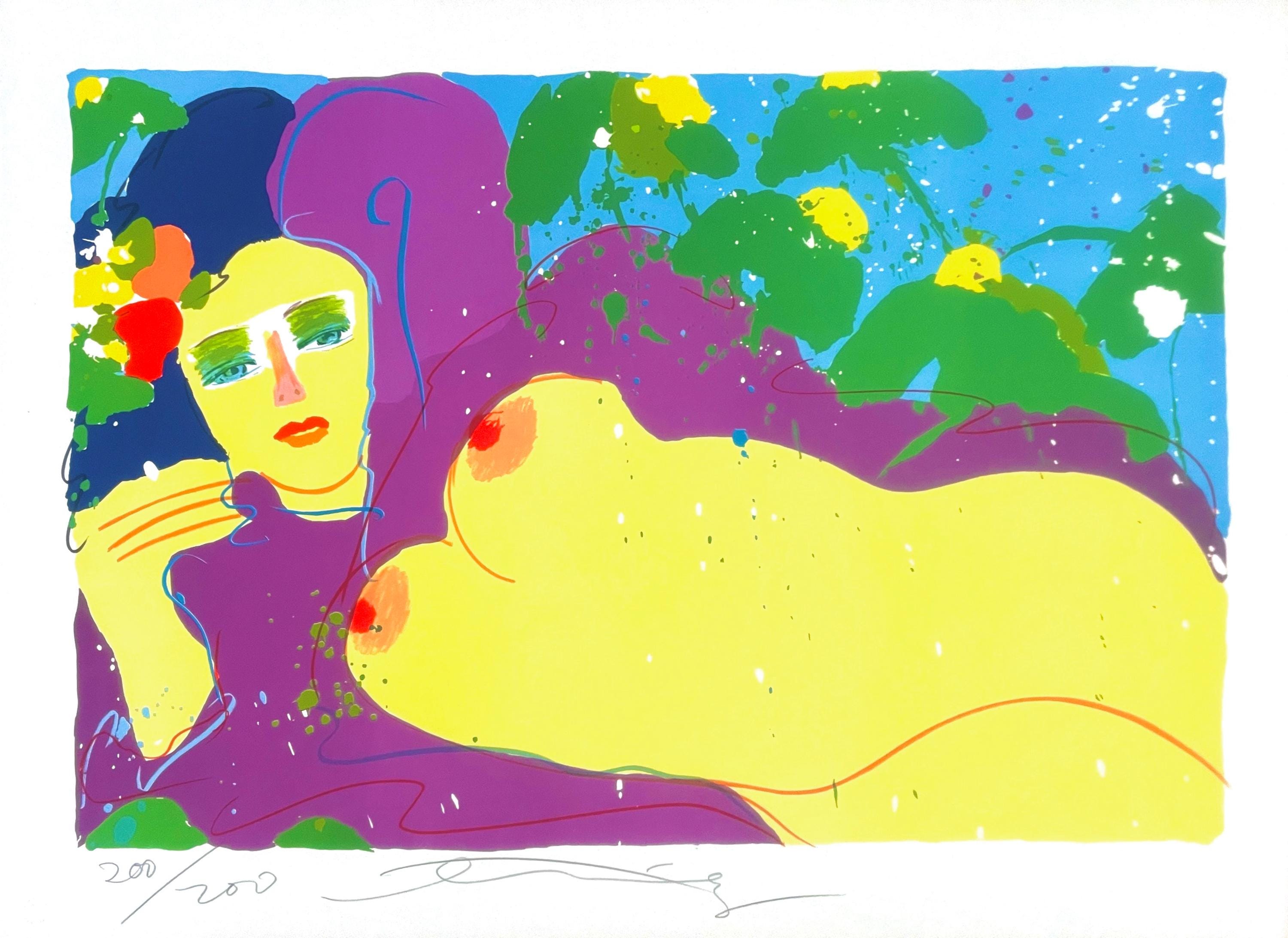 Walasse Ting 丁雄泉, Grape Flavor, Limited Edition Lithograph