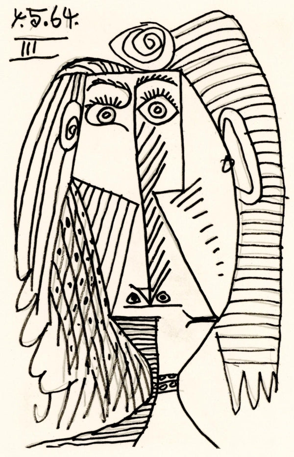 Pablo Picasso, Composition, Le Goût du Bonheur (Cramer 148; Bloch 2013), Limited Edition Mixed Media Lithograph