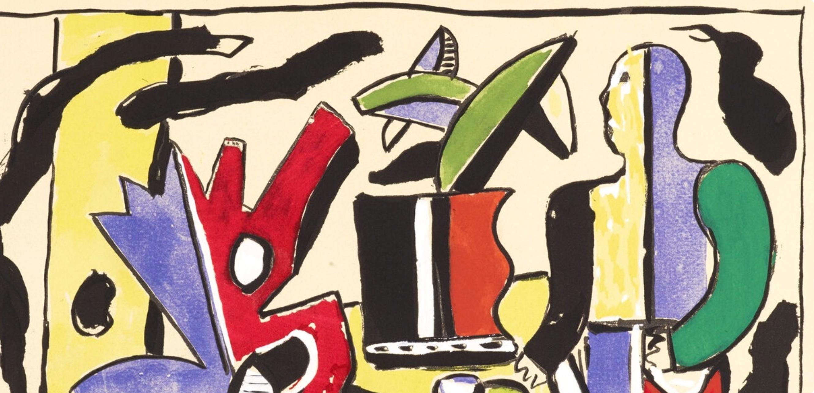 Fernand Léger, Composition, Douze Contemporains, Limited Edition Lithograph