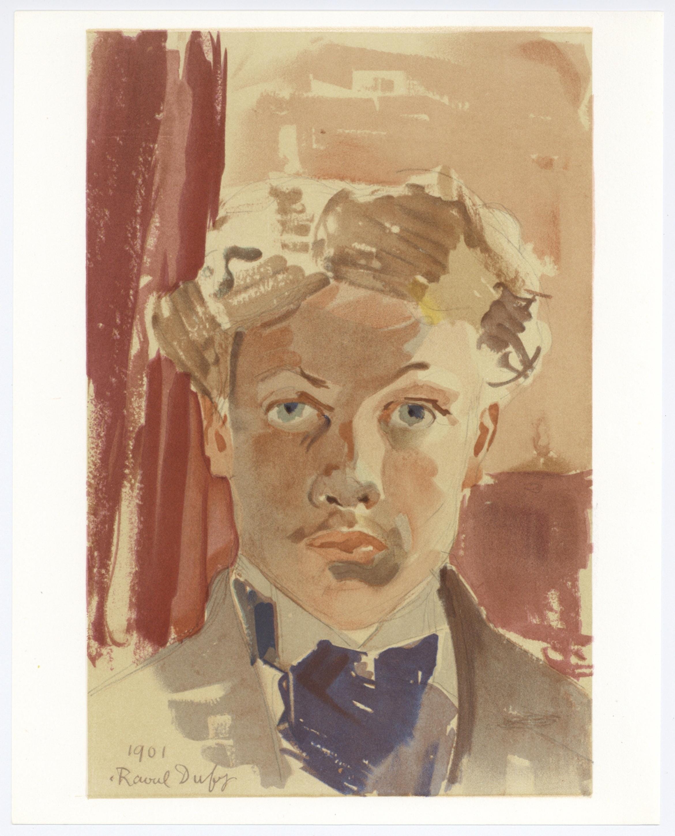 Raoul Dufy, Autoportrait, Lettre à mon peintre Raoul Dufy, Limited Edition Lithograph