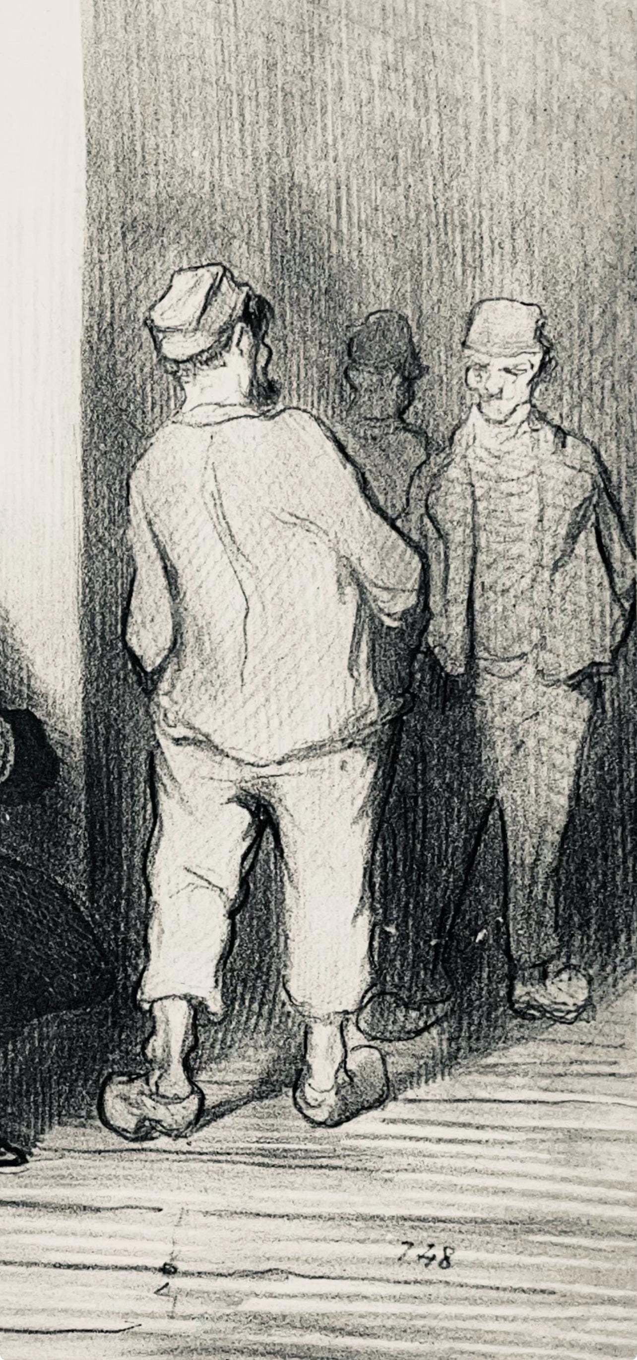 Honoré Daumier, Composition, Honoré Daumier, Law and Justice, Limited Edition Lithograph