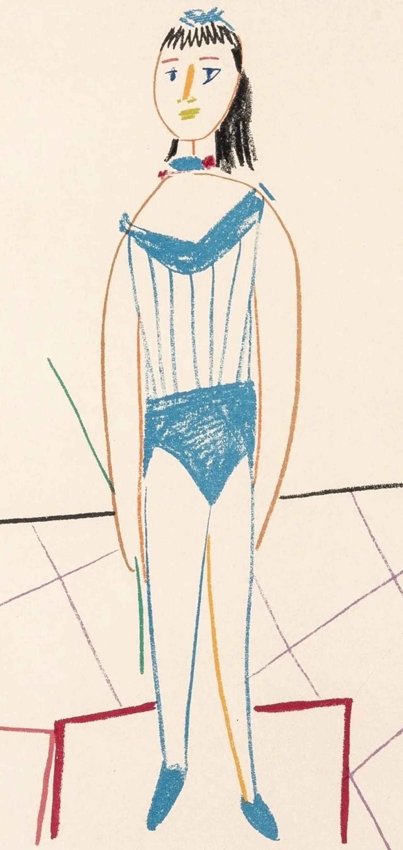 Pablo Picasso, Composition, Picasso and the Human Comedy, Verve: Revue Artistique et Littéraire, Limited Edition Lithograph