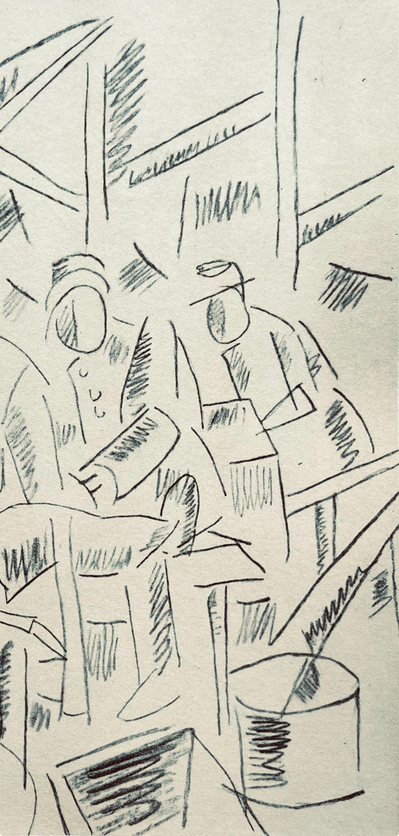 Fernand Léger, Soldats Dans Un Abri, Fernand Léger, Dessins de Guerre, Limited Edition Lithograph
