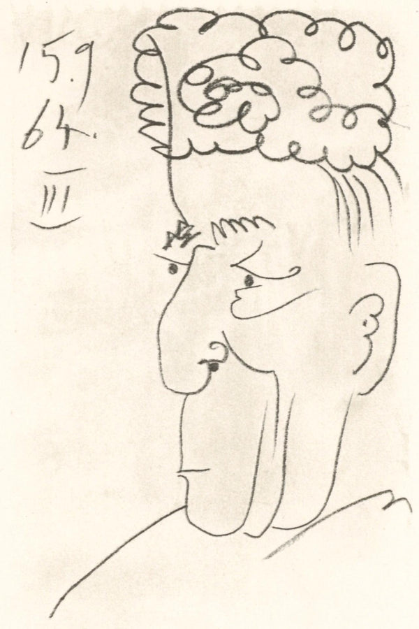Pablo Picasso, Composition, Le Goût du Bonheur (Cramer 148; Bloch 2013), Limited Edition Mixed Media Lithograph