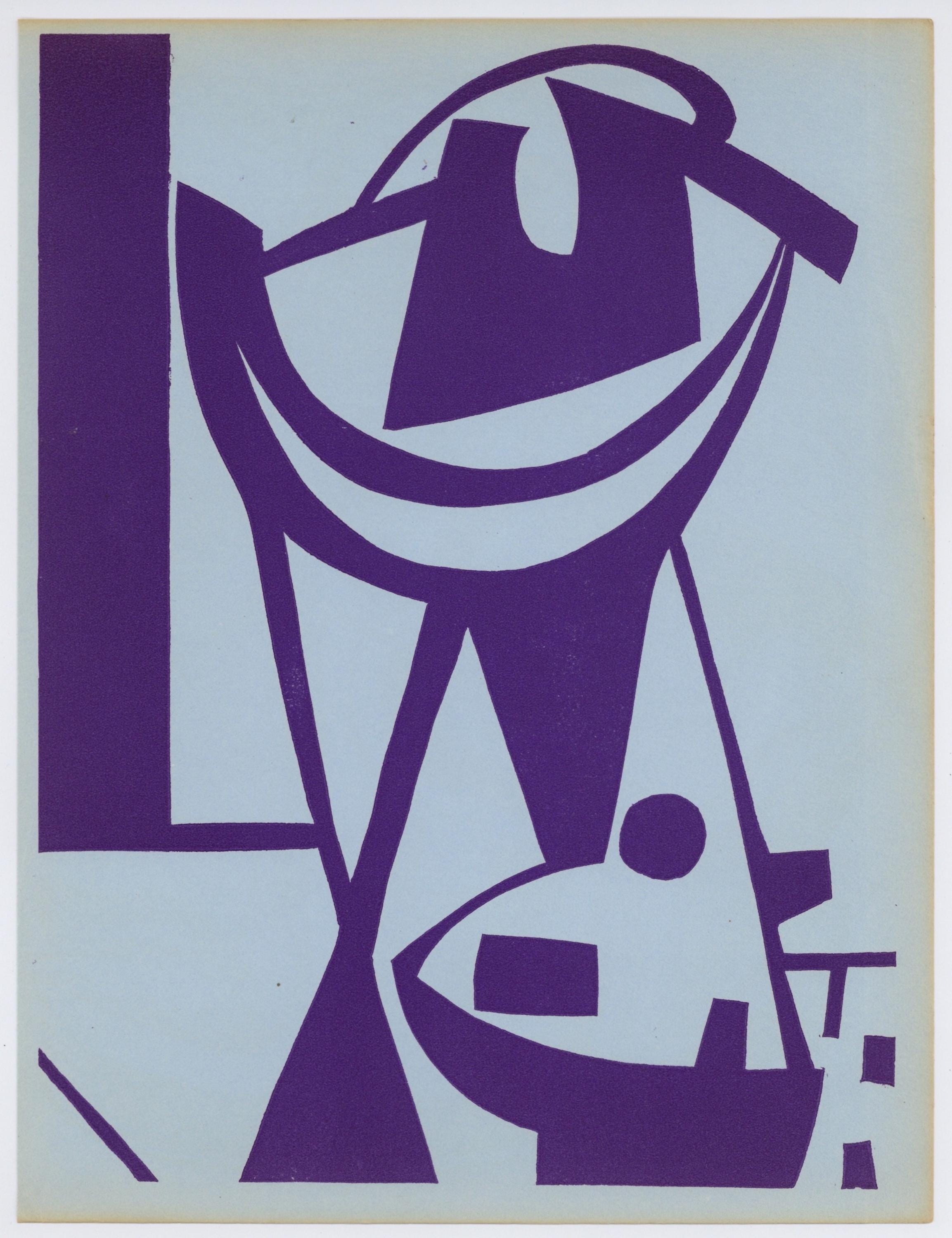 Jean Hélion, Composition, XXe siècle, Limited Edition Linocut