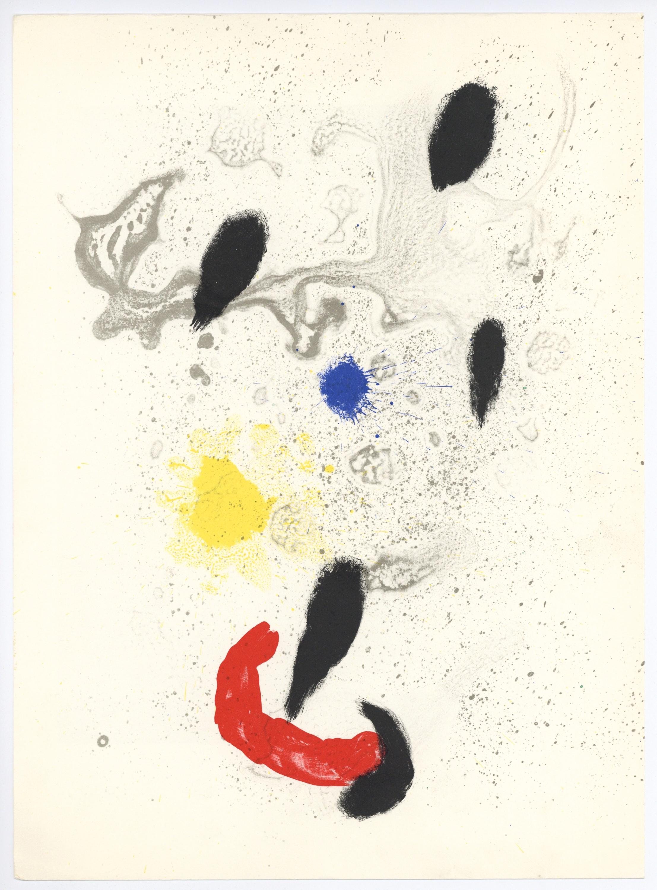 Joan Miró, Composition (Cramer 83; Mourlot 340-347), Derrière le miroir, Limited Edition Lithograph