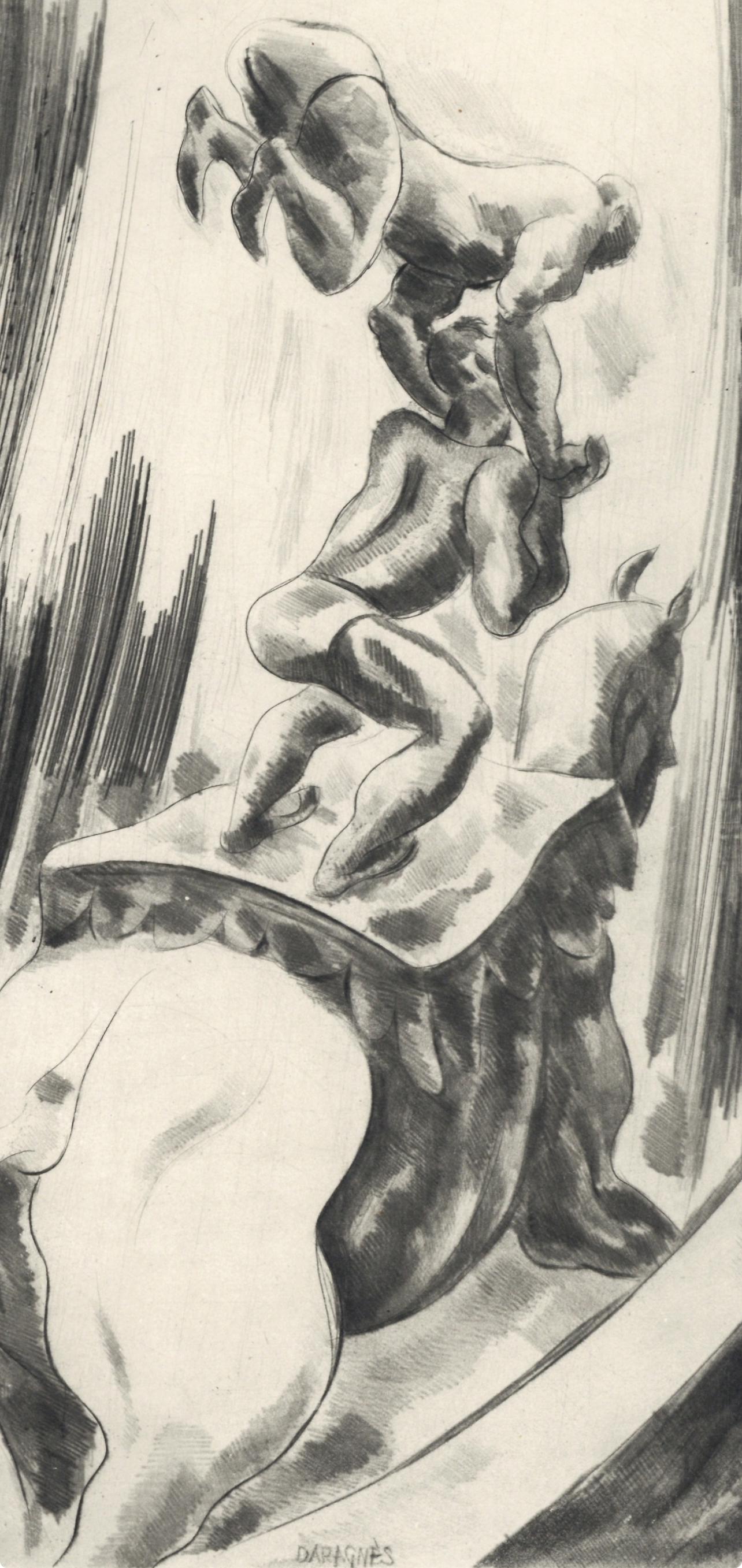 Jean-Gabriel Daragnès, Composition, Alternance, Limited Edition Etching