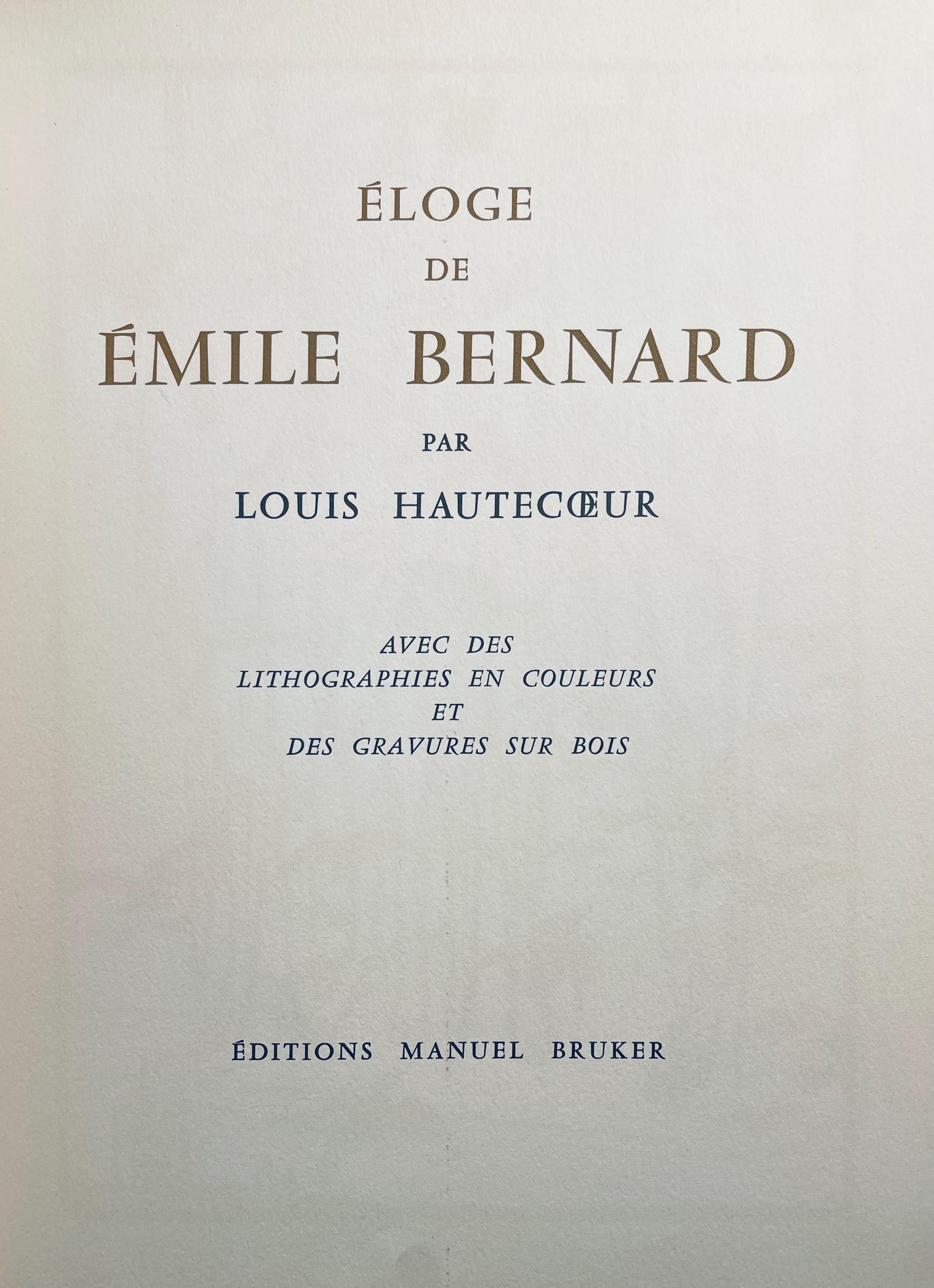 Émile Bernard, Composition, Éloge de Émile Bernard, Limited Edition Woodcut