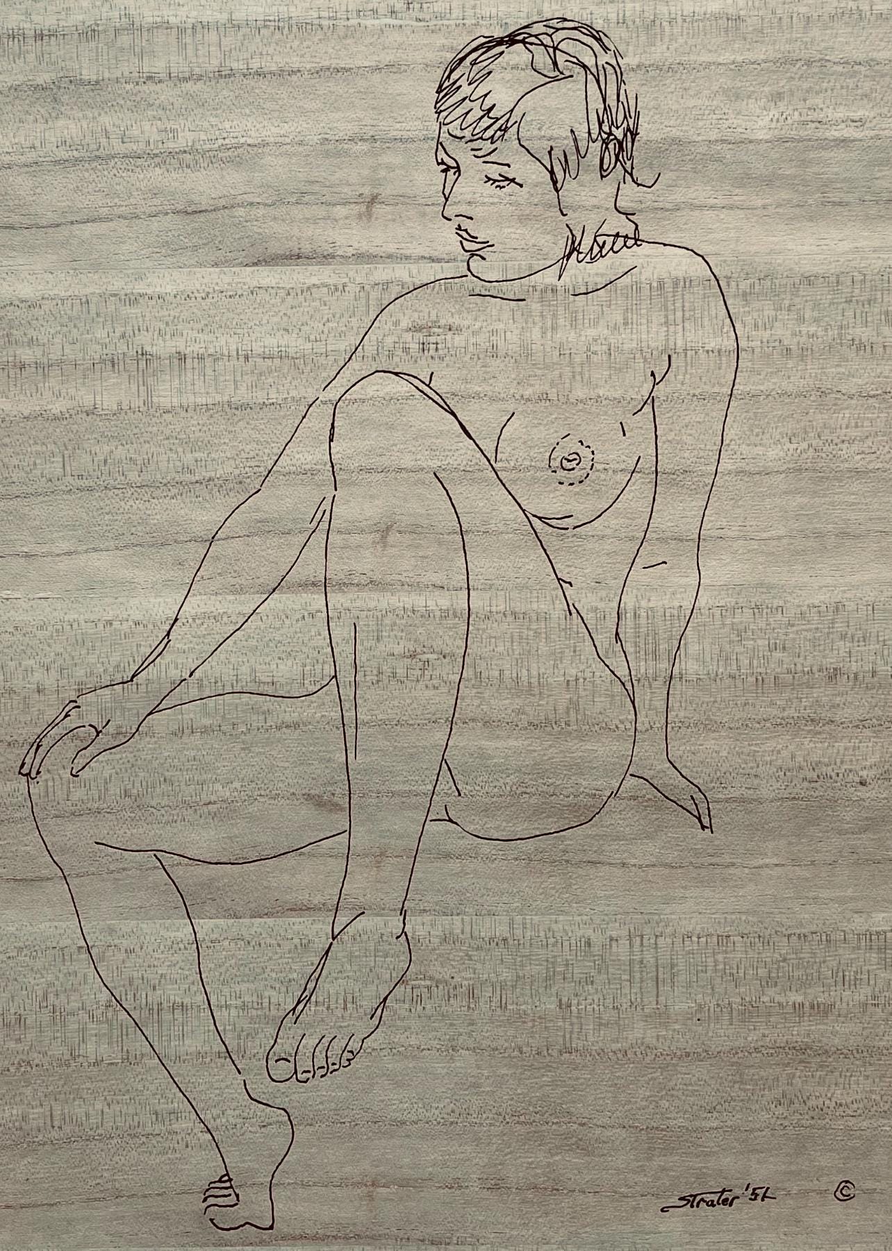 Henry Strater, Composition, 24 Drawings by Henry Strater, Limited Edition Lithograph