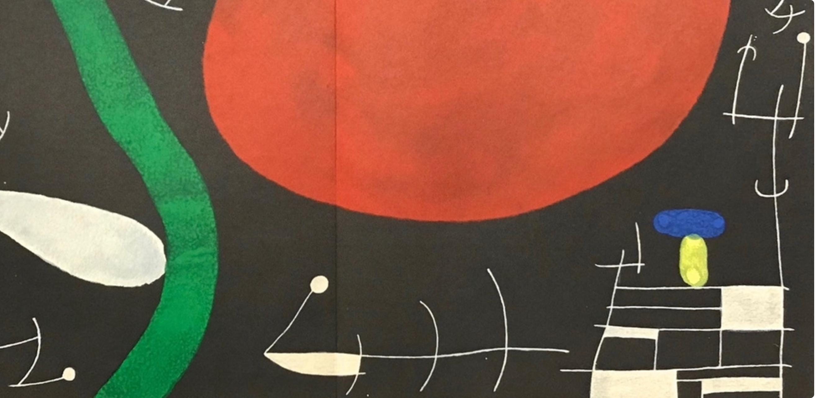 Joan Miró, Composition (Cramer 112; Mourlot 439-442), Derrière le miroir, Limited Edition Lithograph