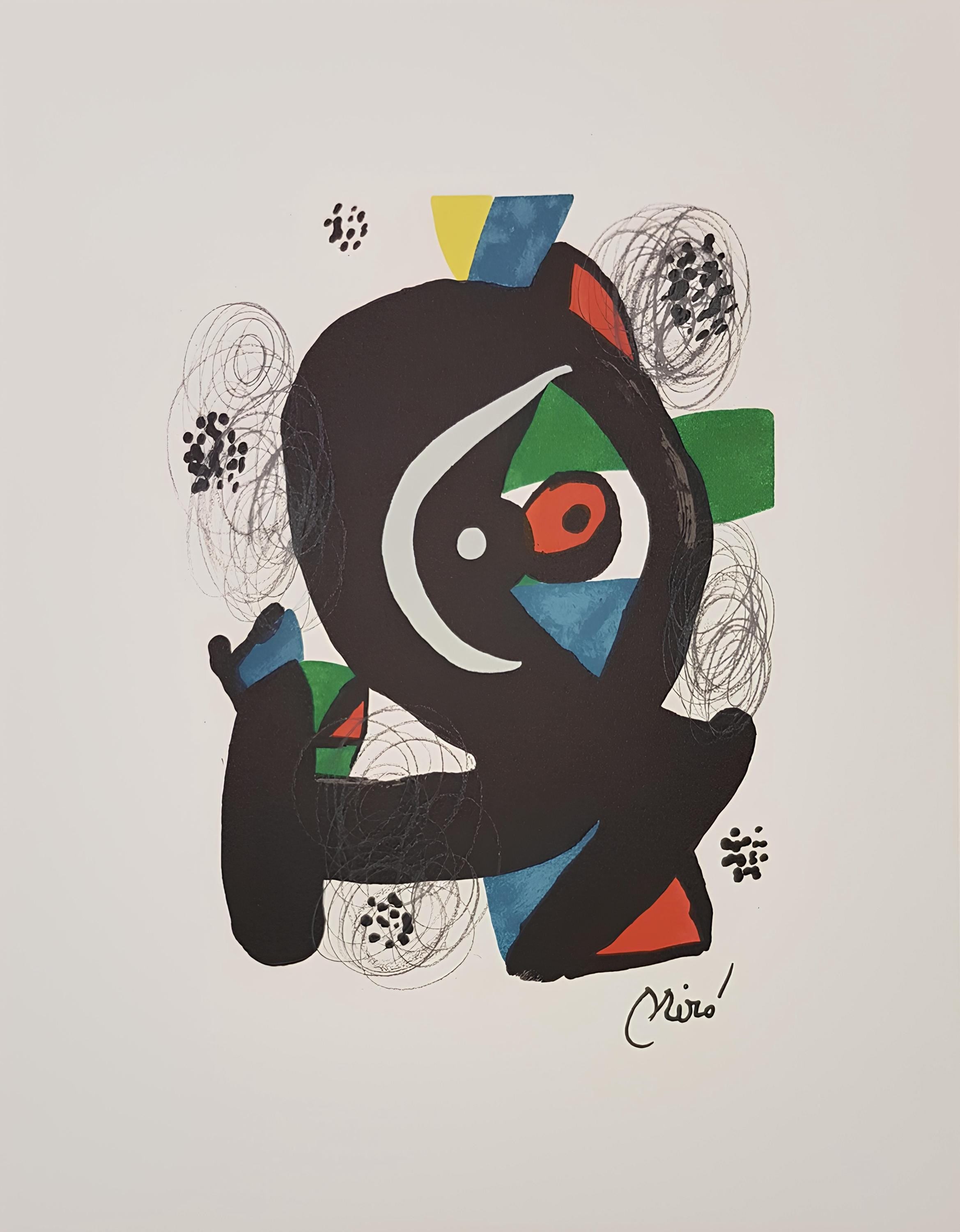 Joan Miró, Composition (Mourlot 1212-1225; Cramer 248), La mélodie acide, Limited Edition Lithograph