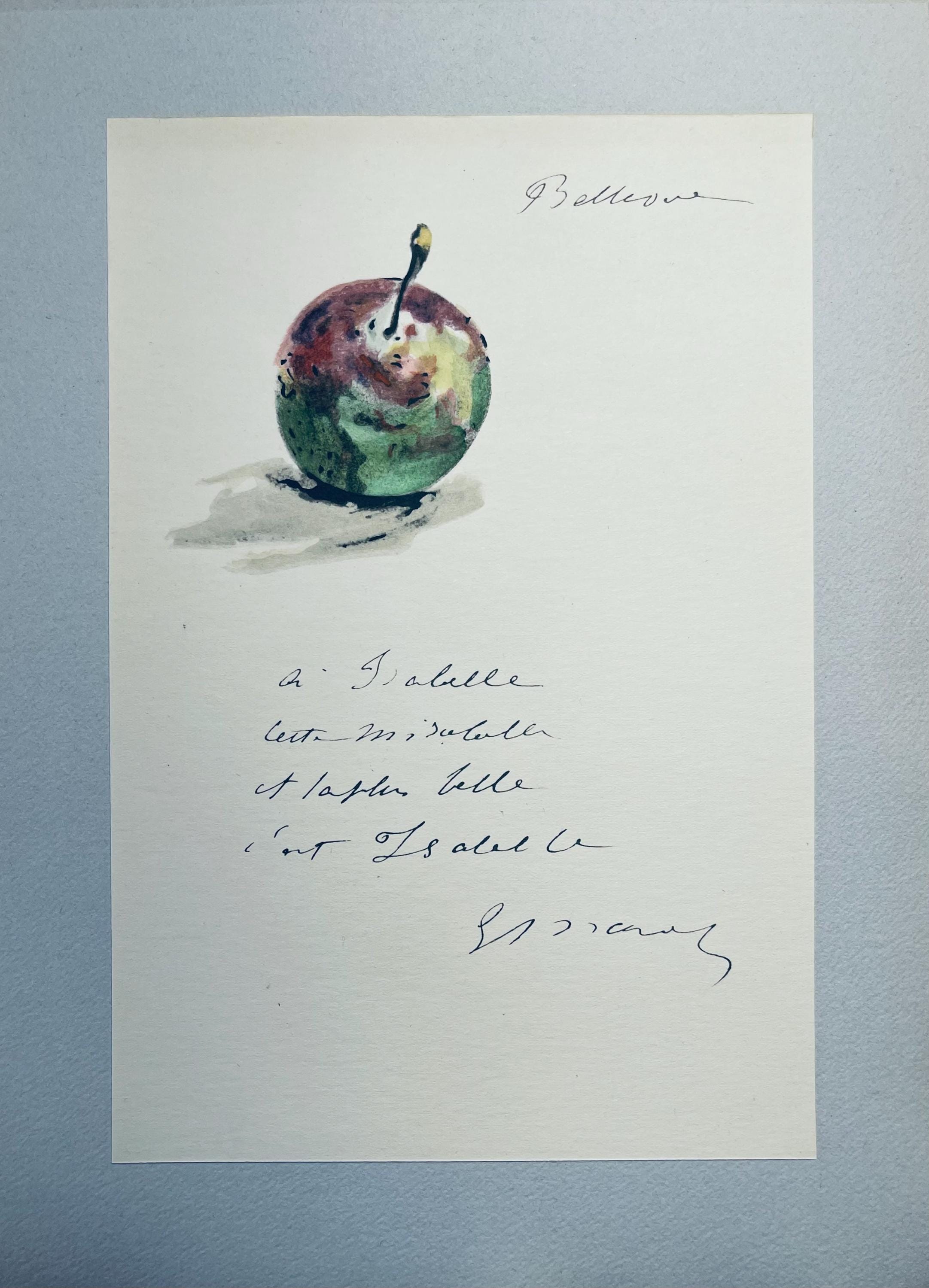 Édouard Manet, Composition, Édouard Manet, Letters with Aquarelles, Limited Edition Lithograph