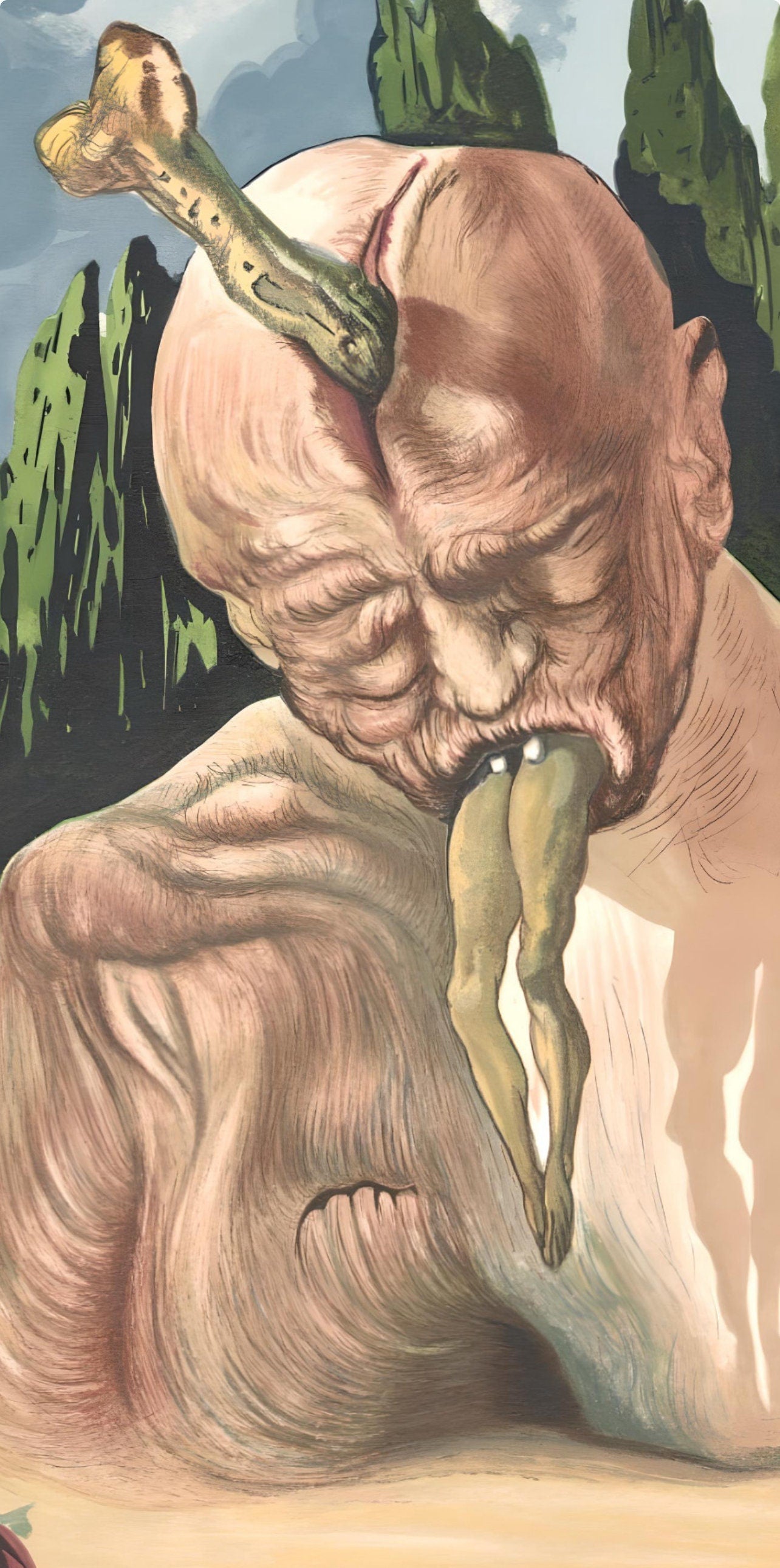 Salvador Dali, The Logician Devil (Michler/Löpsinger 1039-1138; Field 189-200), La Divine Comédie, Limited Edition Woodcut