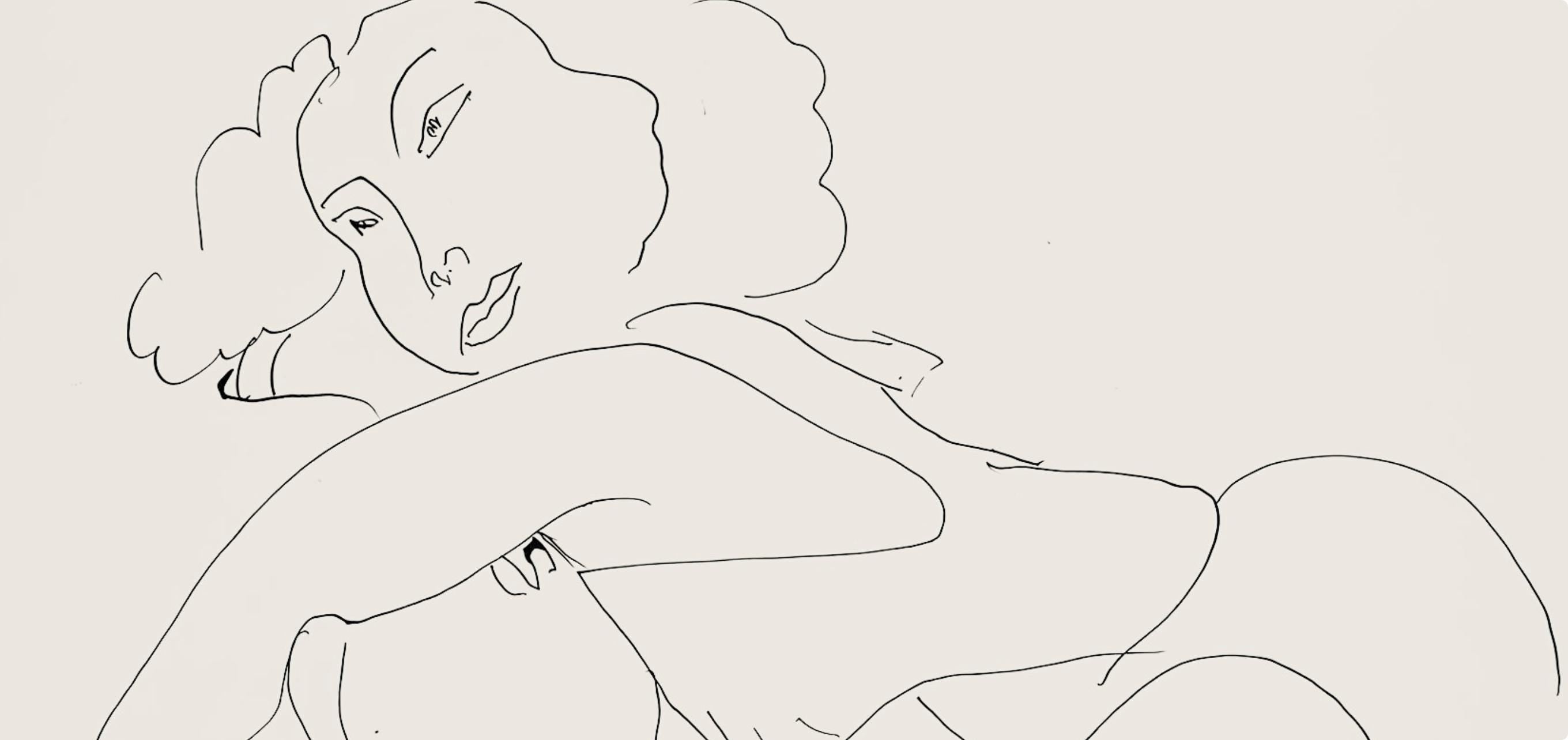 Henri Matisse, Série D, var. 7 (Duthuit 9), Henri Matisse, Dessins, Thèmes et variations, Limited Edition Lithograph