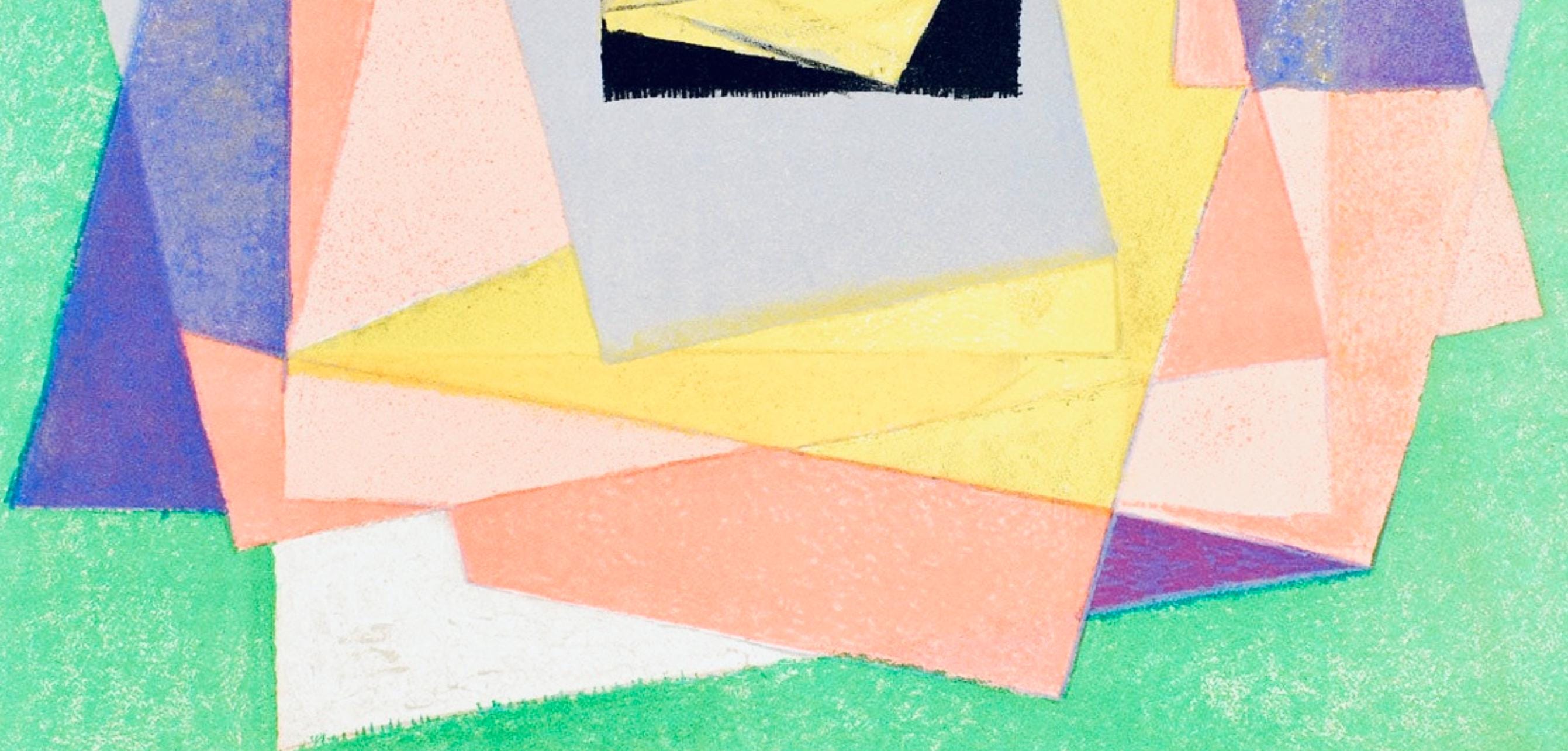 Jacques Villon, Composition (Ginestet/Pouillon 65-72), Jacques Villon, Huit lithographies, Limited Edition Lithograph
