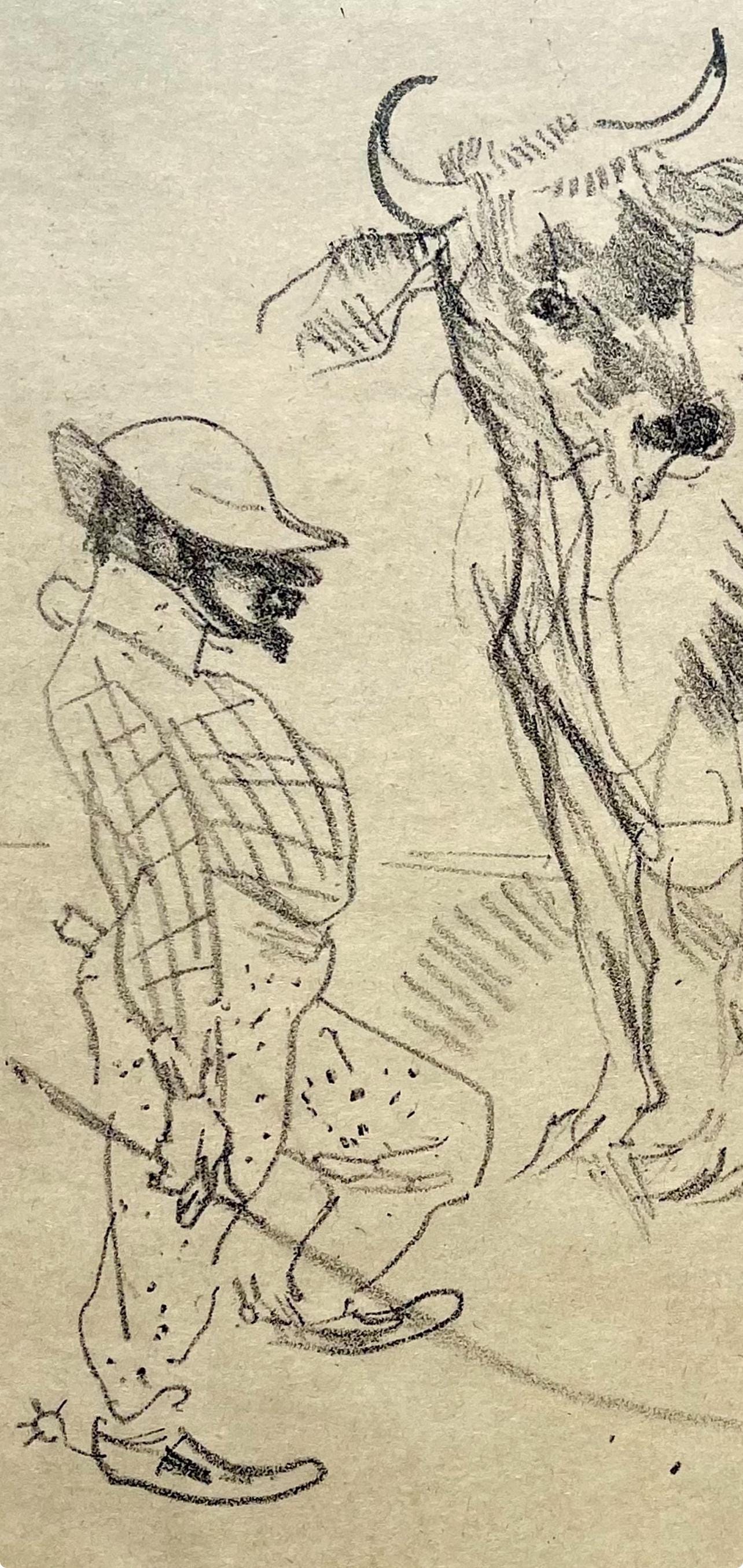 Henri de Toulouse-Lautrec, Composition, Derrière le miroir, Limited Edition Lithograph