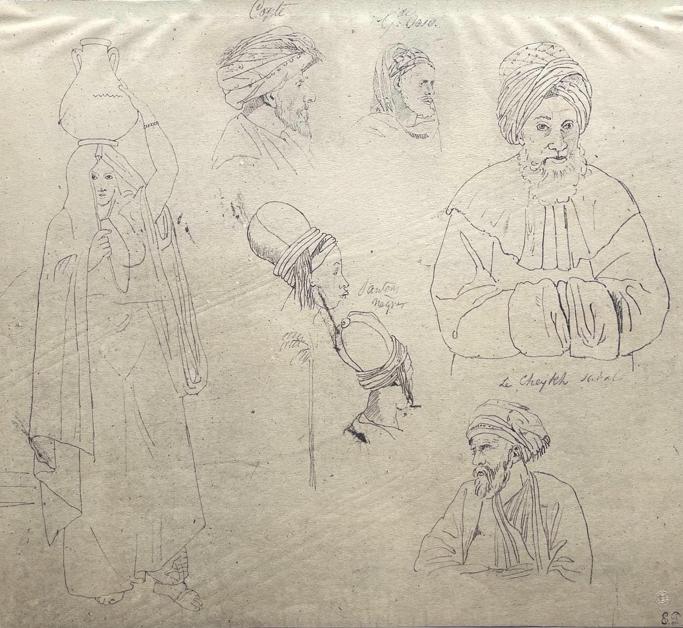 Eugène Delacroix, Composition, Trente et un Dessins et Aquarelles du Maroc, Limited Edition Lithograph