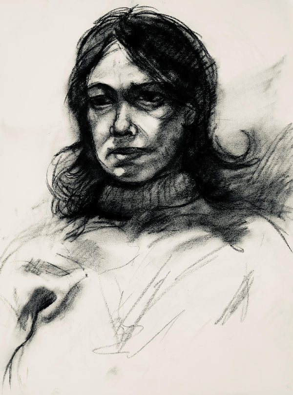 Ian Hornak, Renaissance Female Figure Study, 1963, Original Drawing