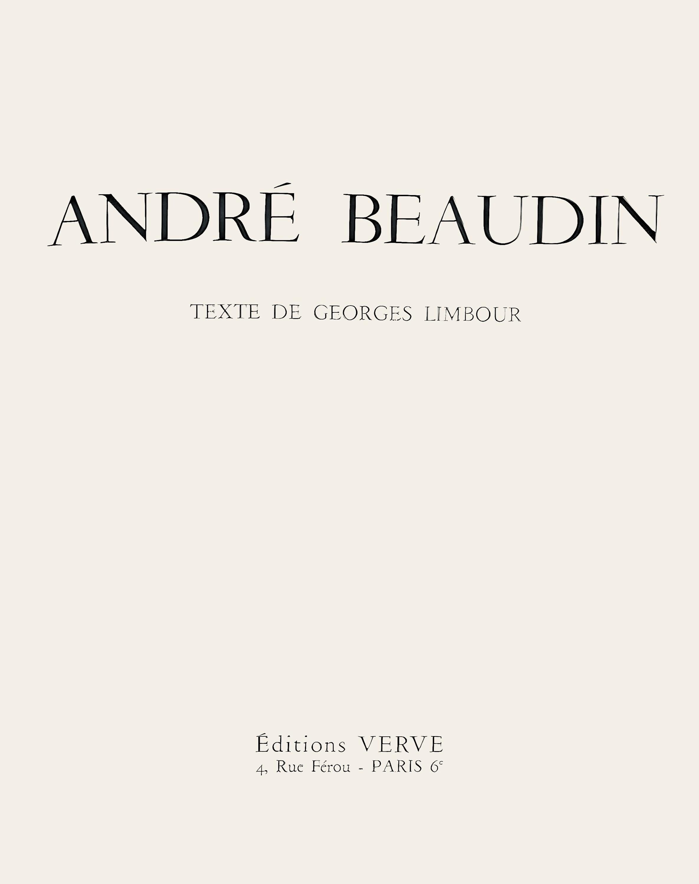 André Beaudin, Composition, André Beaudin, Verve: Revue Artistique, Limited Edition Lithograph
