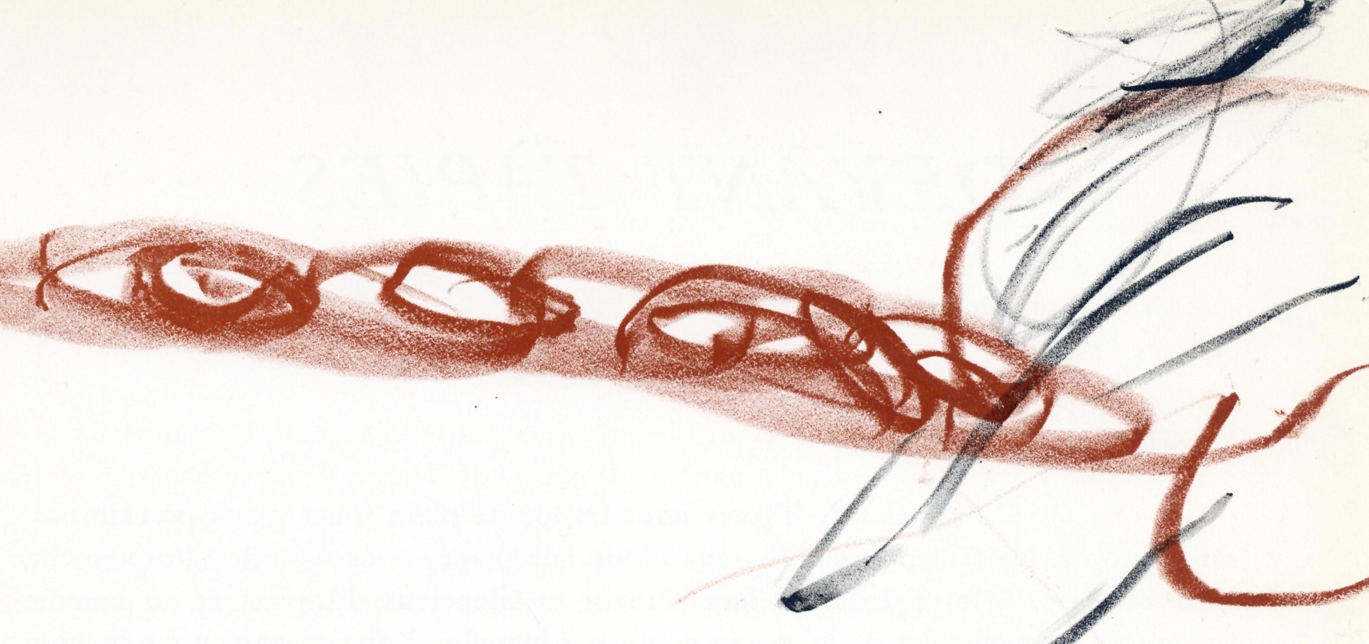 Antoni Tàpies, Composition, Derrière le miroir, Limited Edition Lithograph