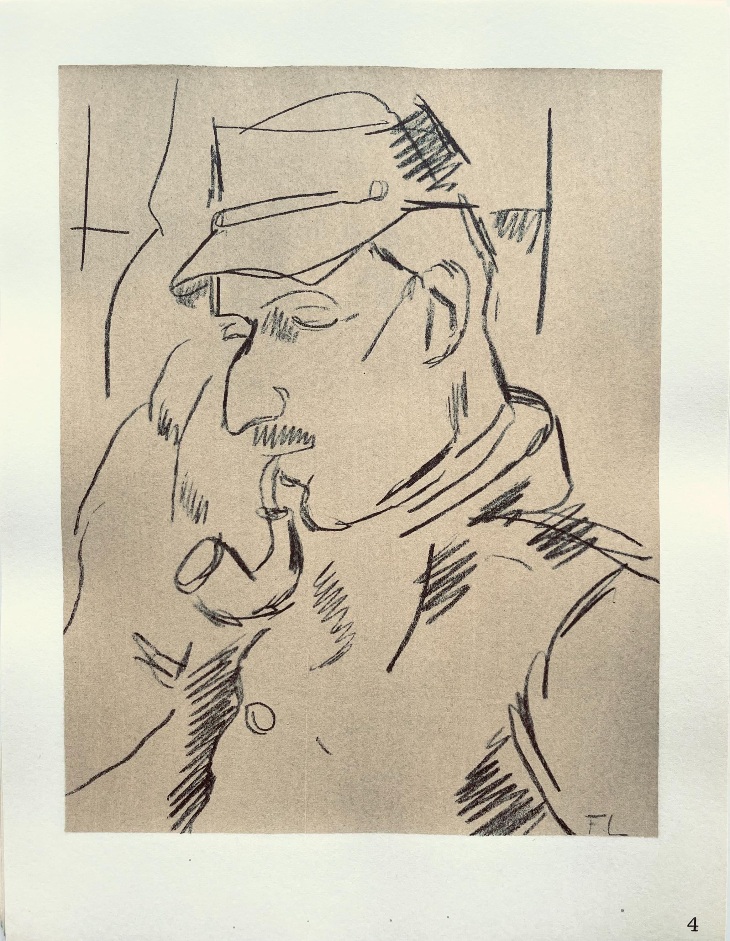 Fernand Léger, Portrait De Mon Caporal De La Cie. 5/4 Du Ier Genie, Fernand Léger, Dessins de Guerre, Limited Edition Lithograph