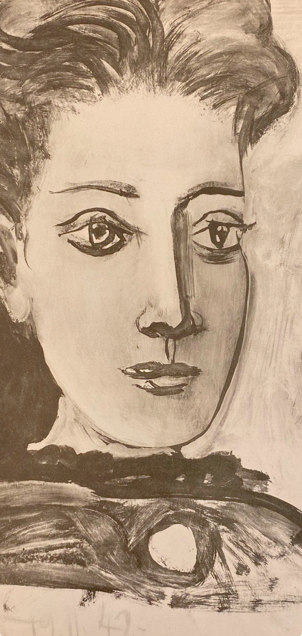 Pablo Picasso, Composition, Carnet de dessins de Picasso, Cahiers d’Art, Limited Edition Lithograph