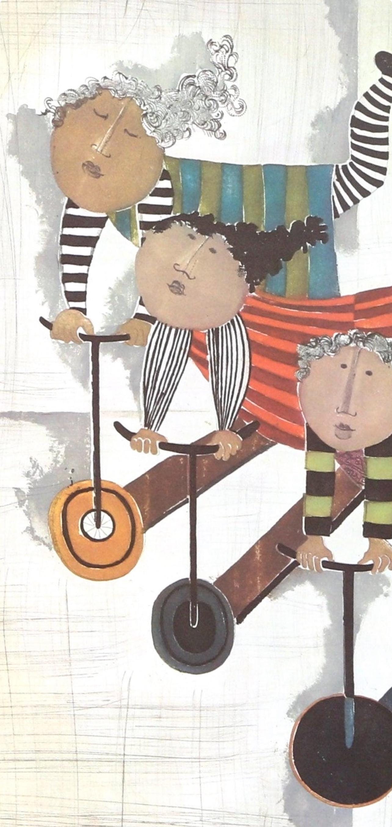 Graciela Rodo Boulanger, Trottinettes, Original Edition Offset Lithograph