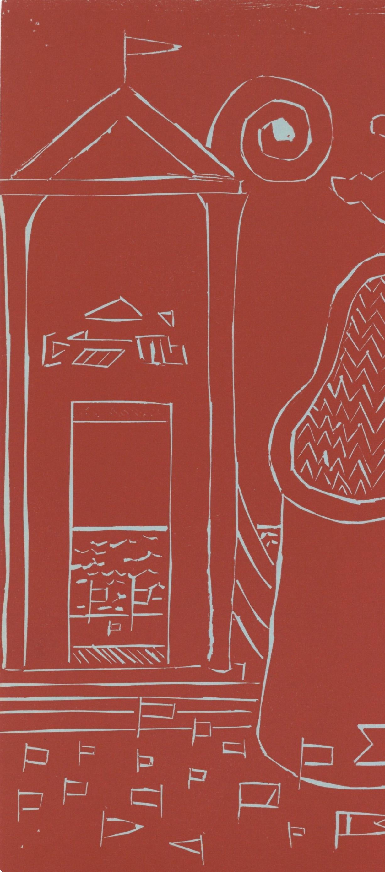Giorgio De Chirico, Composition, XXe siècle, Limited Edition Linocut