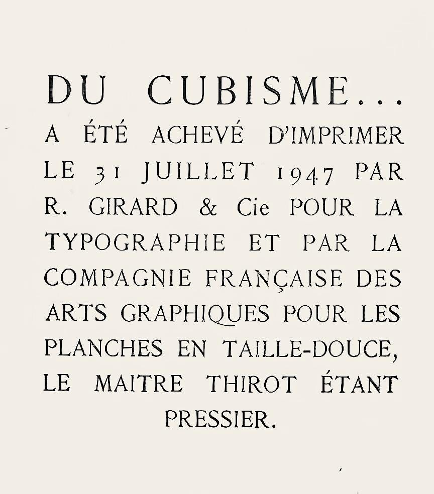 Pablo Picasso, L'Homme au chapeau (Bloch 29; Baer 42; Cramer 46), Du cubisme, Limited Edition Etching