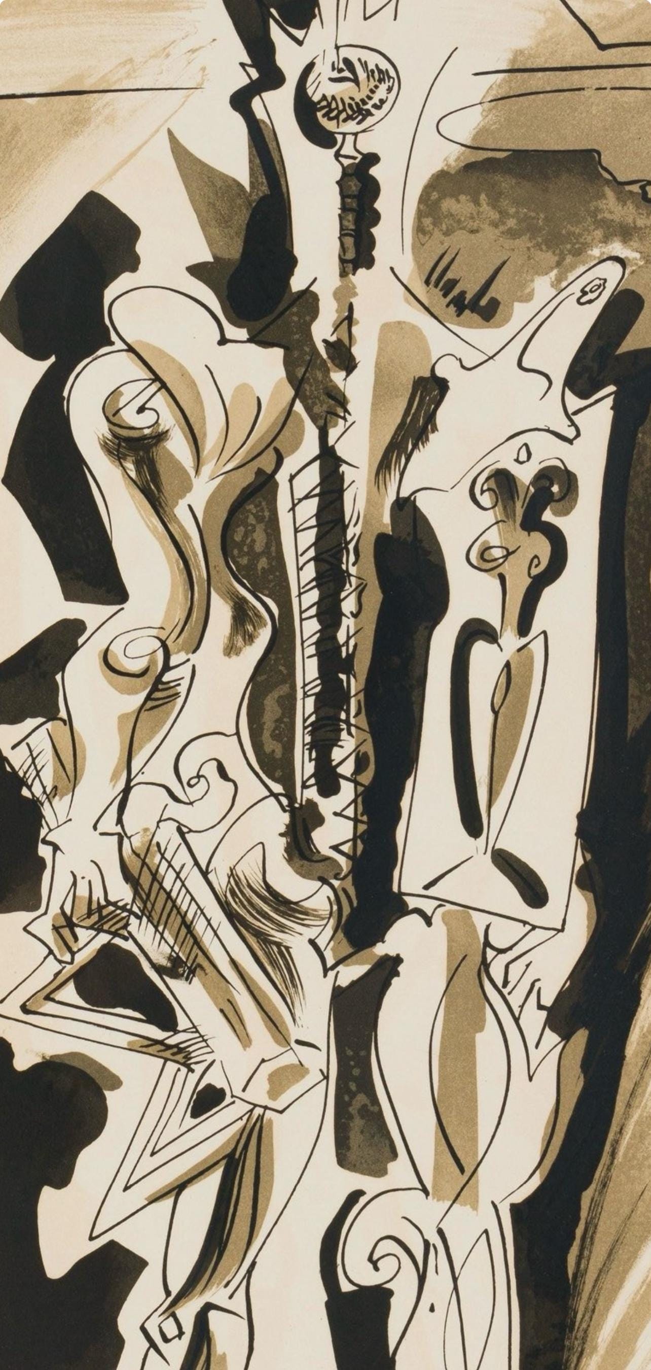 André Masson, Composition, XXe siècle, Limited Edition Lithograph