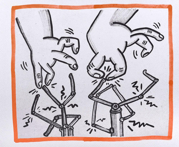 Keith Haring, Composition, Against All Odds, Limited Edition Lithograph