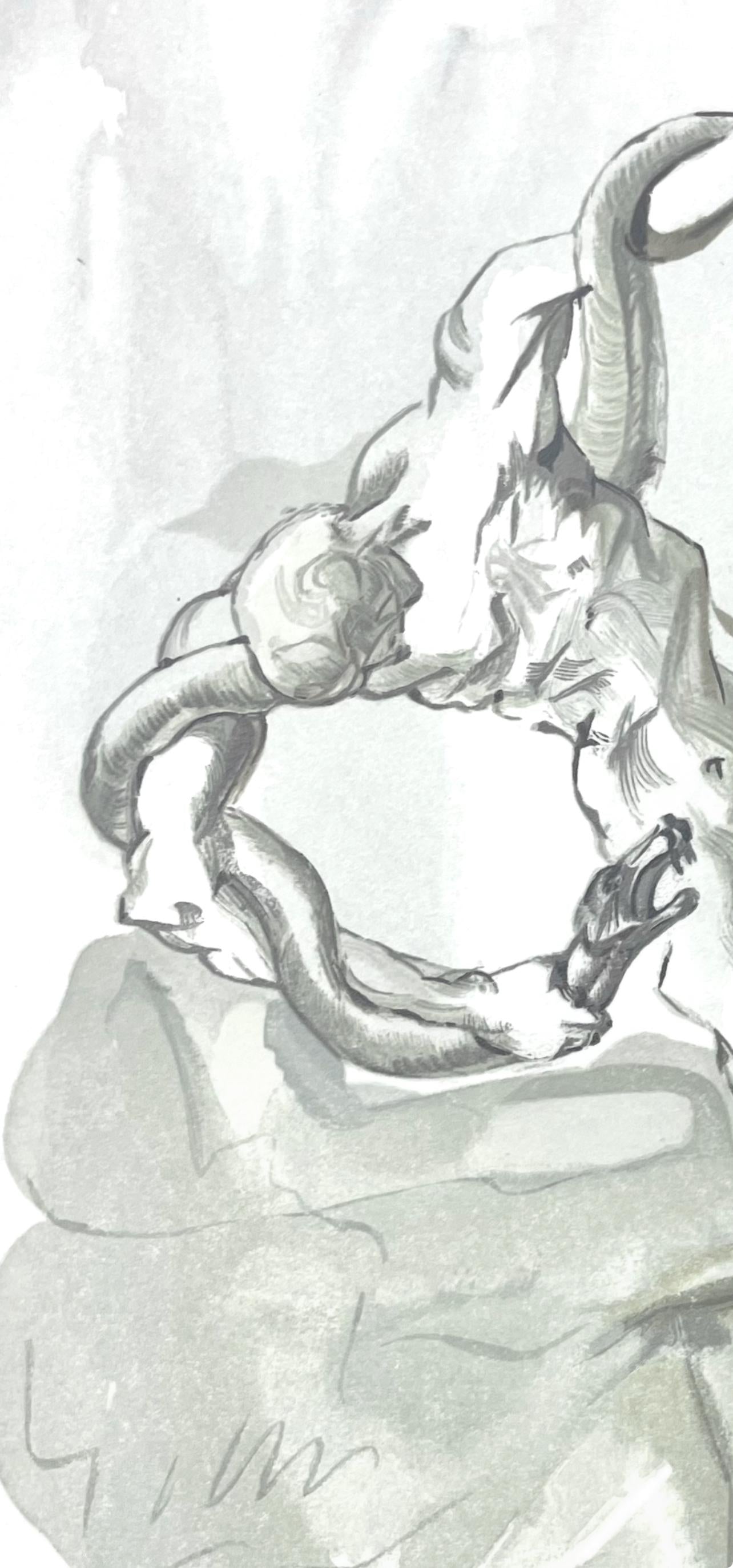 Salvador Dali, Hölle XXIV (Field 189-200; Michler/Löpsinger 1039-1138), Die Göttliche Komödie, Signed, Limited Edition Woodcut