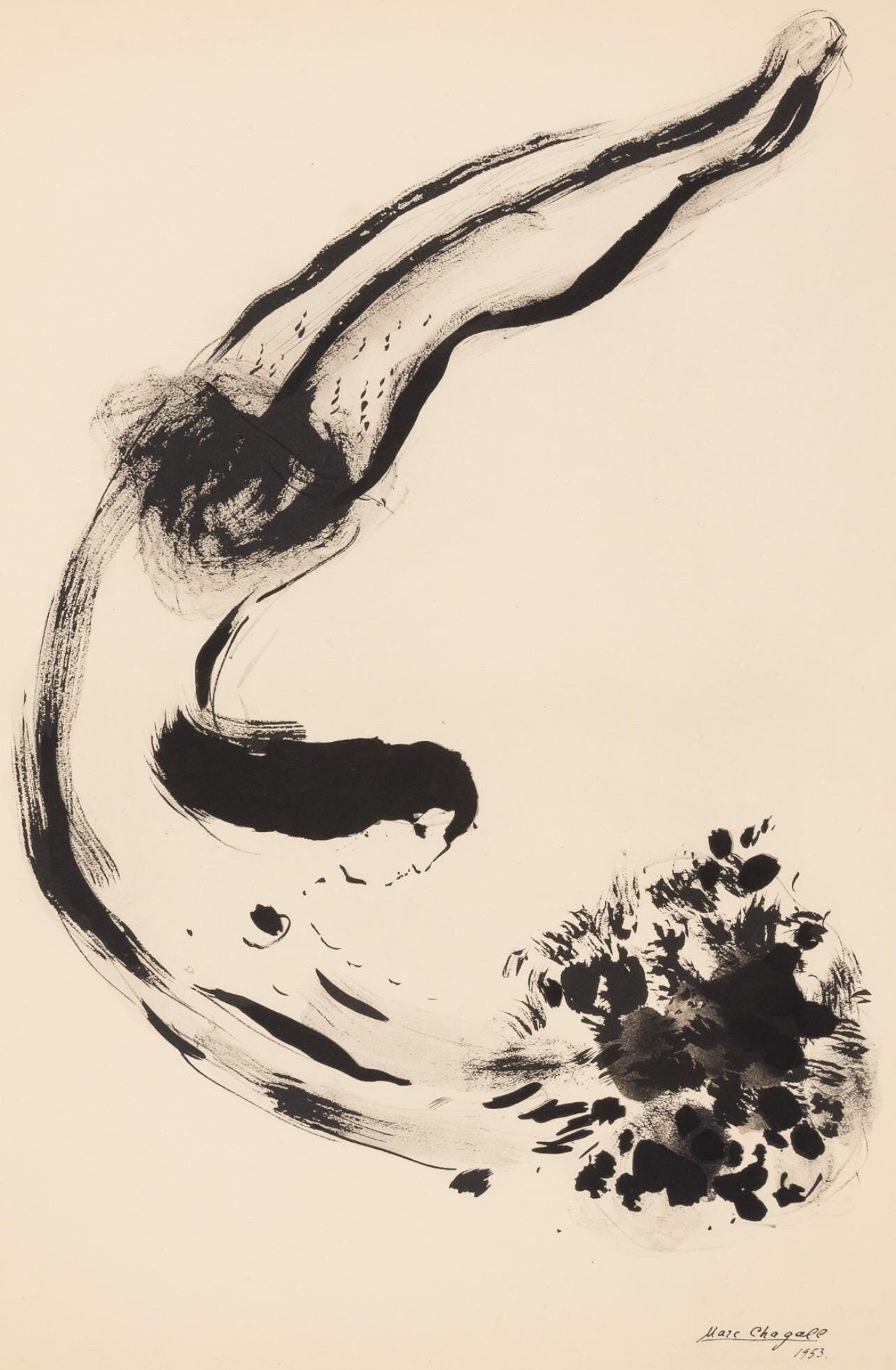 Marc Chagall, Composition, Couleur amour, Limited Edition Lithograph