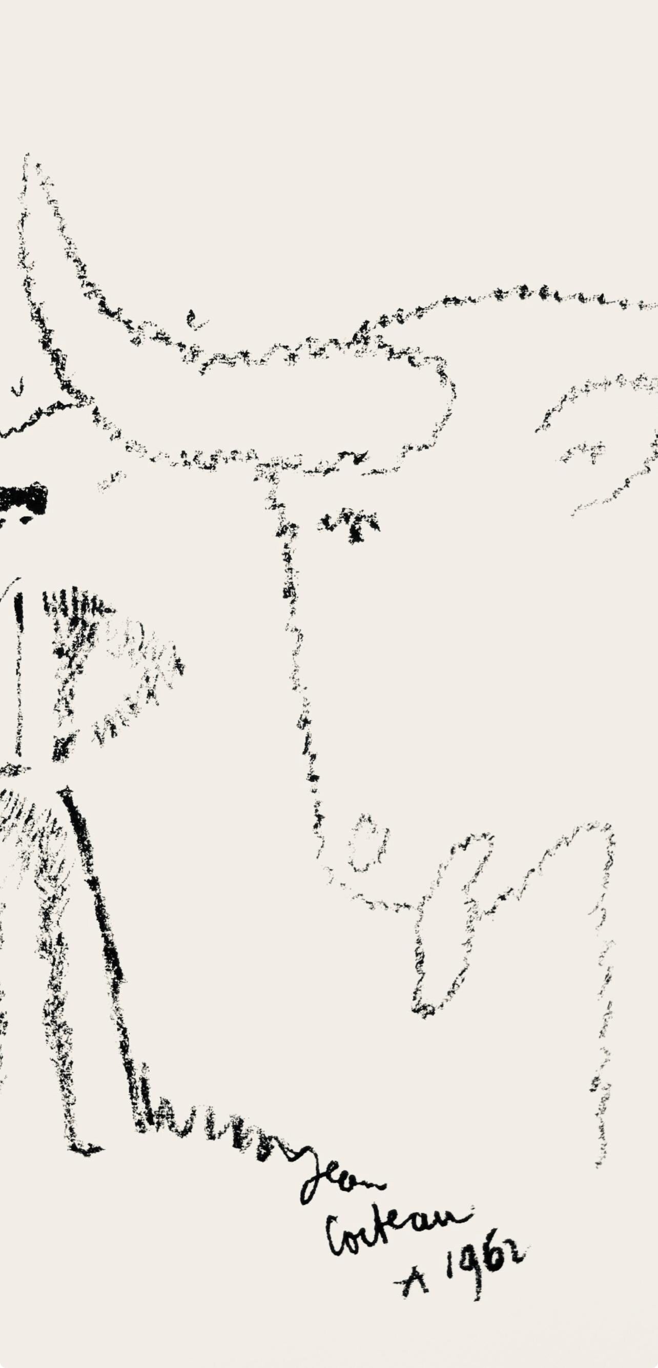Jean Cocteau, Composition, Taureaux, Limited Edition Lithograph
