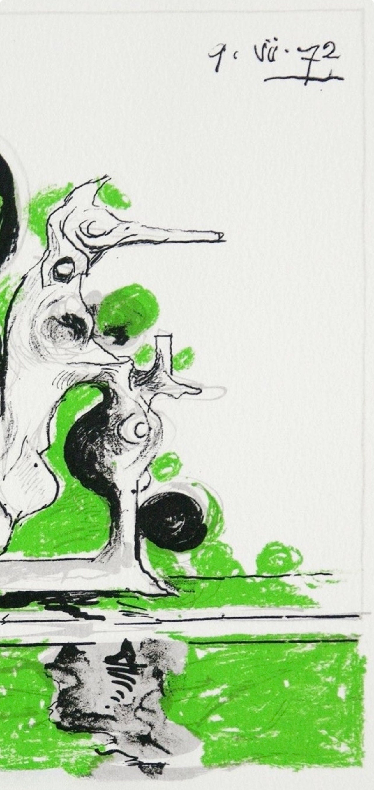 Graham Sutherland, Hybrid, Souvenirs et portraits d'artistes, Limited Edition Lithograph
