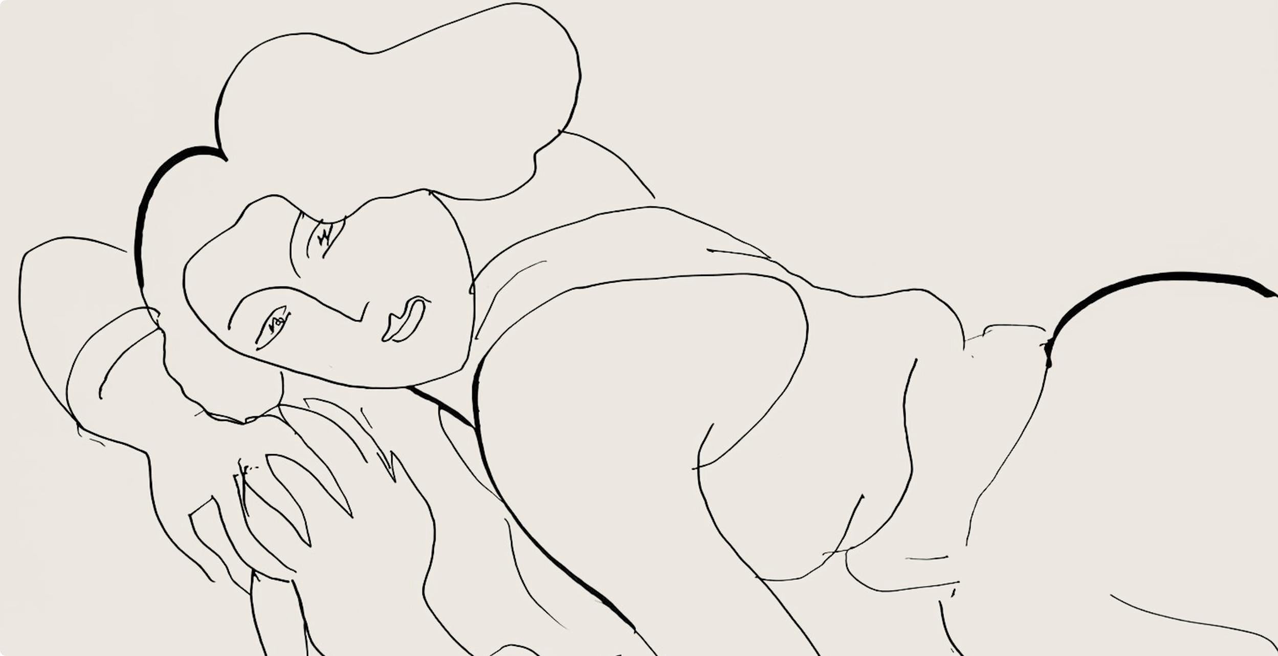 Henri Matisse, Série D, var. 5 (Duthuit 9), Henri Matisse, Dessins, Thèmes et variations, Limited Edition Lithograph