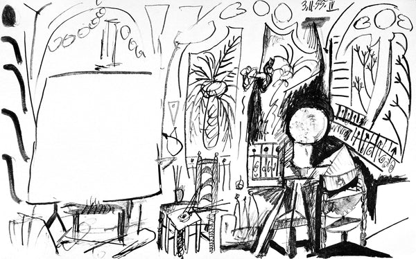 Pablo Picasso, Composition (Cramer 101), Carnet de la Californie, Limited Edition Lithograph