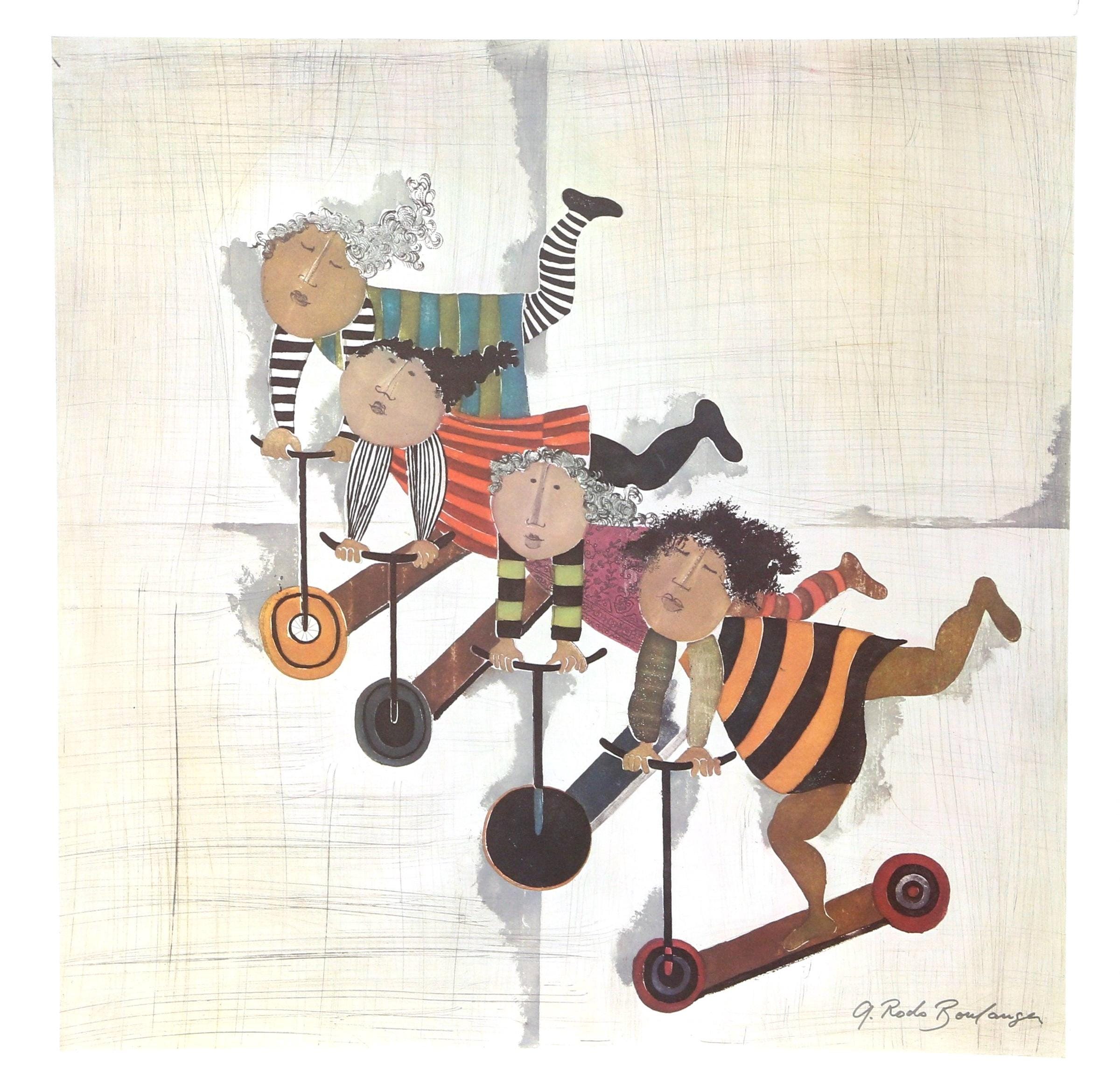 Graciela Rodo Boulanger, Trottinettes, Original Edition Offset Lithograph