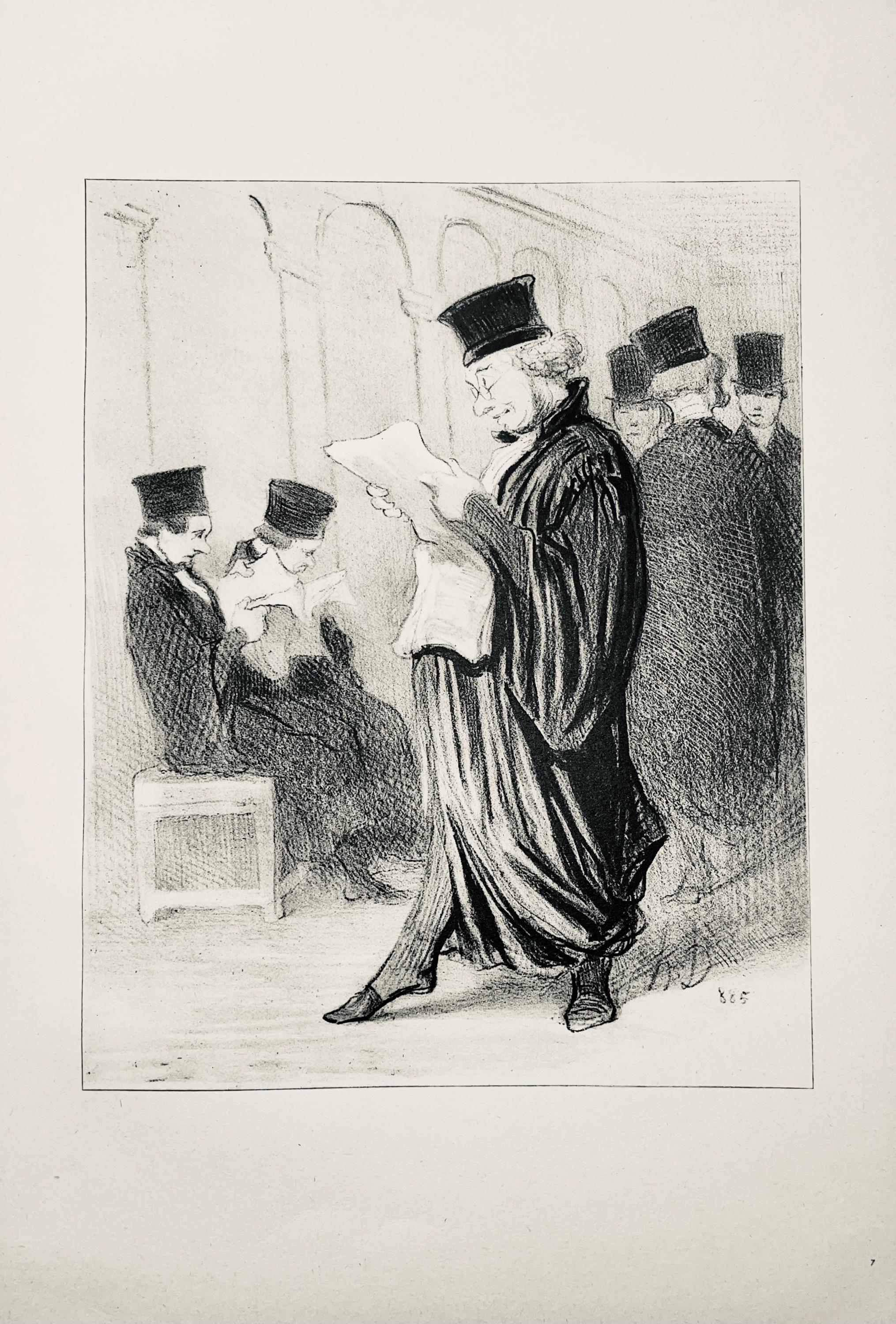 Honoré Daumier, Composition, Honoré Daumier, Law and Justice, Limited Edition Lithograph