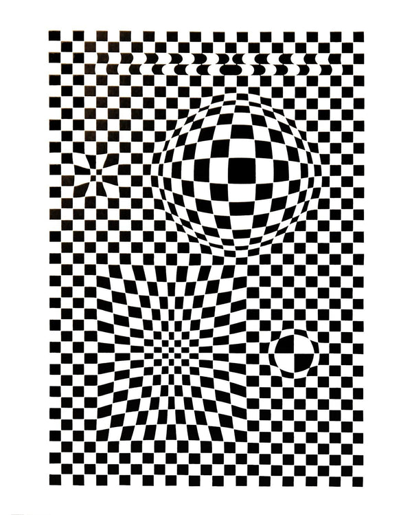 Victor Vasarely, Composition, Corpusculaires, Limited Edition Héliogravure