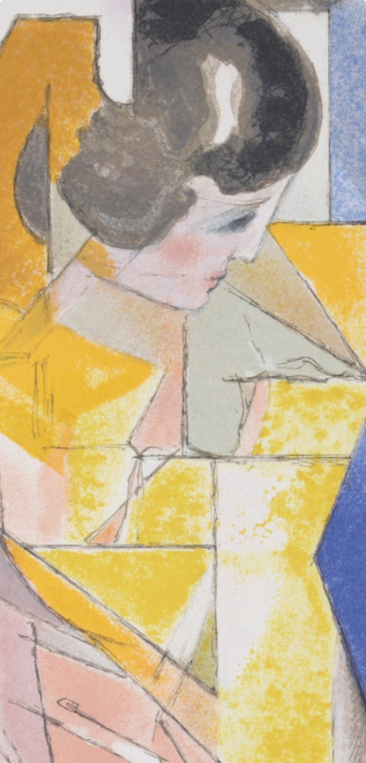 Jacques Villon, Portrait d'une jeune fille, Souvenirs et portraits d'artistes, Limited Edition Lithograph