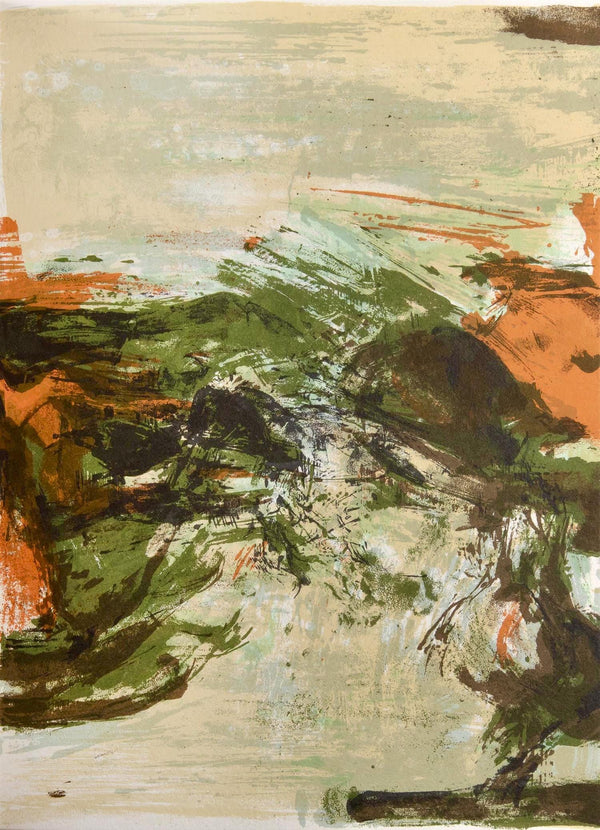 Zao Wou-Ki 赵无极, Composition, Ediciones Polígrafa, Redfern Gallery, Limited Edition Lithograph
