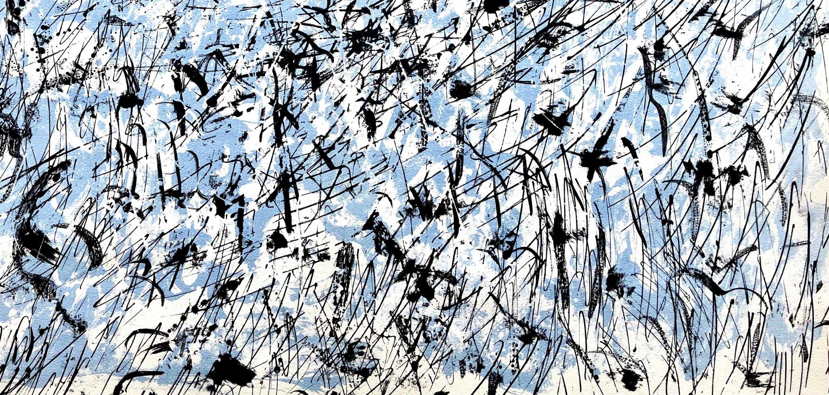 François Fiedler, Composition, Derrière le miroir, Limited Edition Lithograph