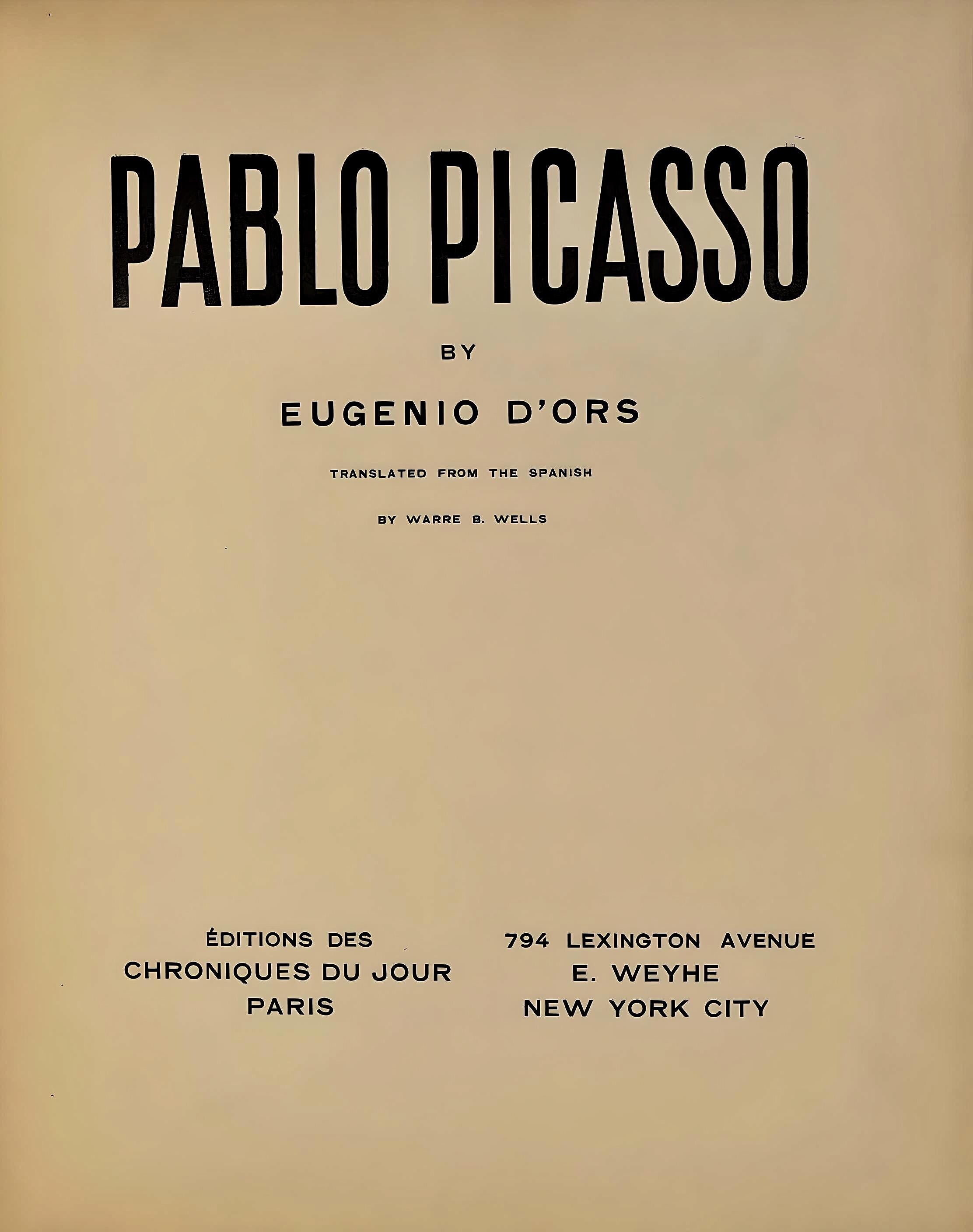 Pablo Picasso, Composition (Cramer 18; Bloch 98; Reuße 31), Pablo Picasso, Limited Edition Lithograph