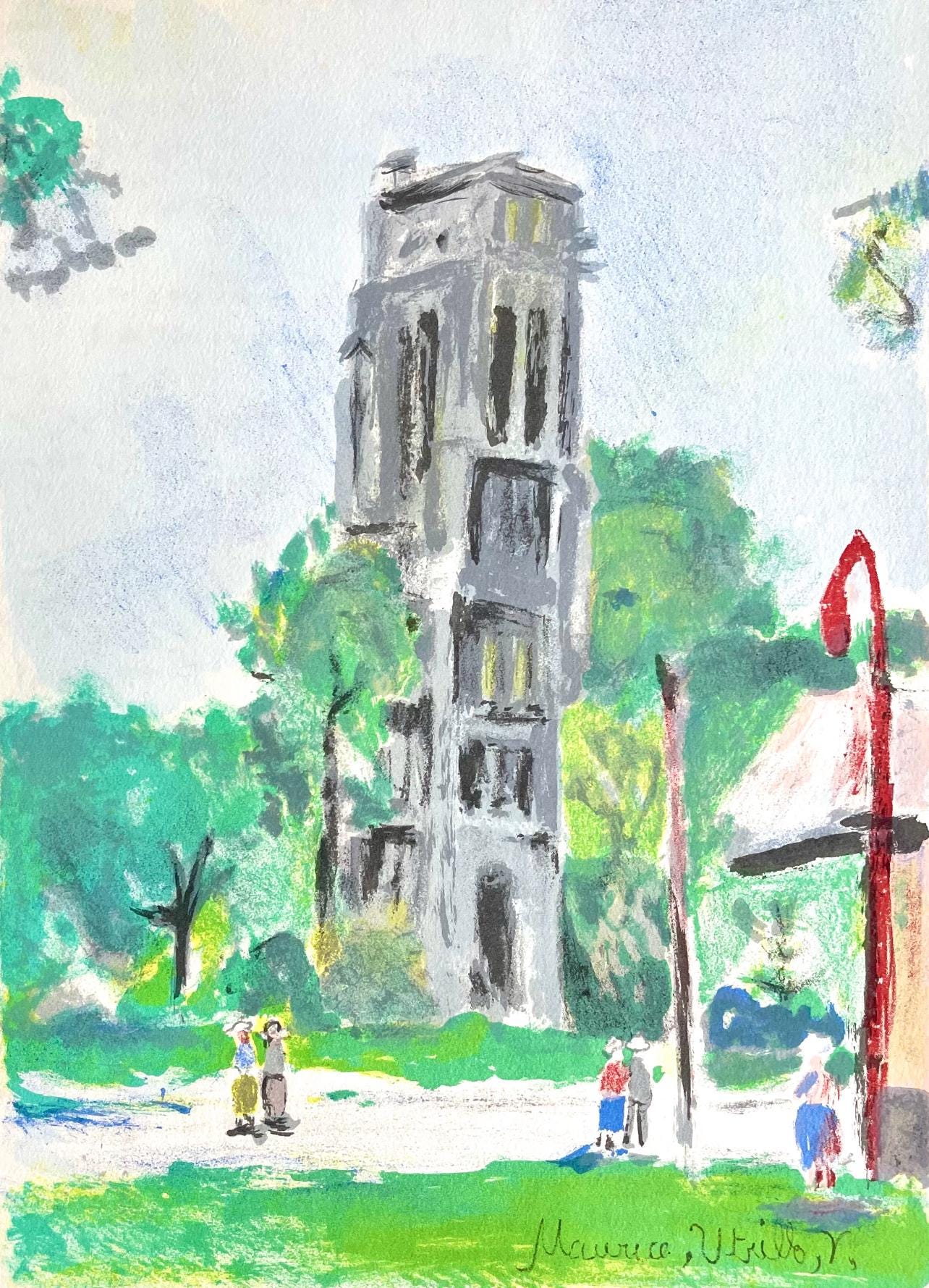 Maurice Utrillo, à la Comédie Française, Paris Capitale, Limited Edition Lithograph